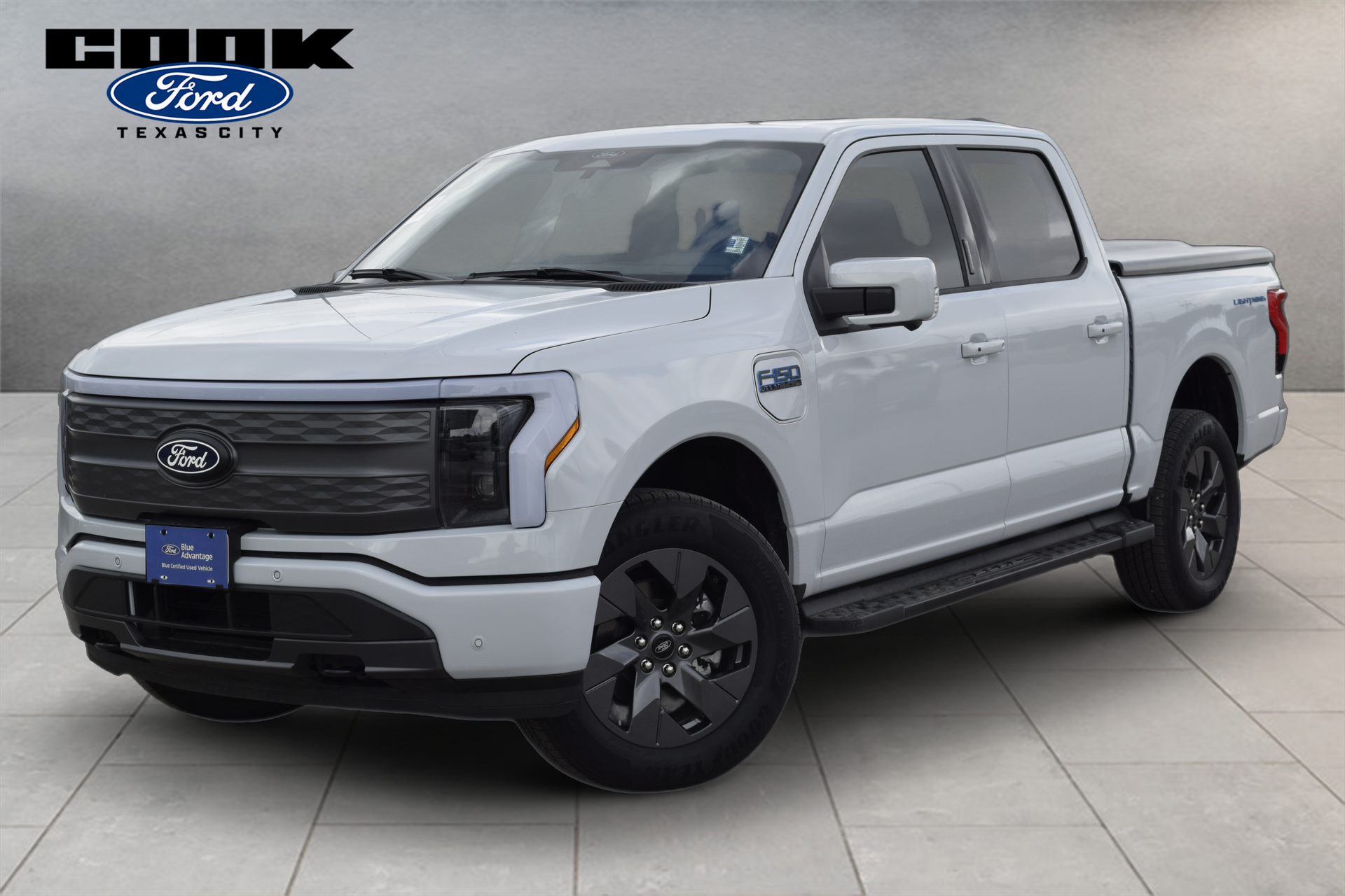 2025 Ford F-150 Lightning Lariat White at DeMontrond Ford