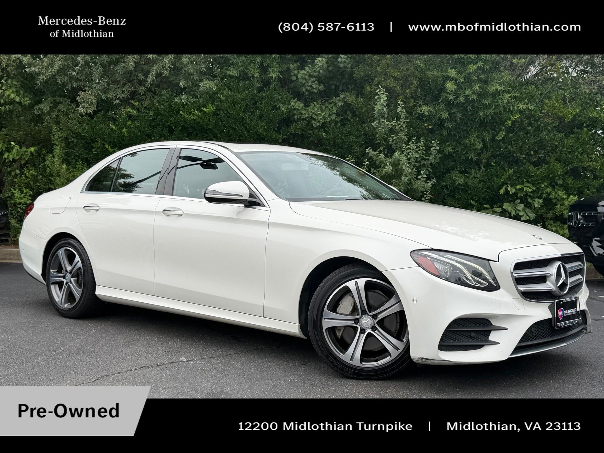 designo Diamond White 2017 Mercedes-Benz E-Class Sedan Rear-Wheel Drive 9-Speed Automatic