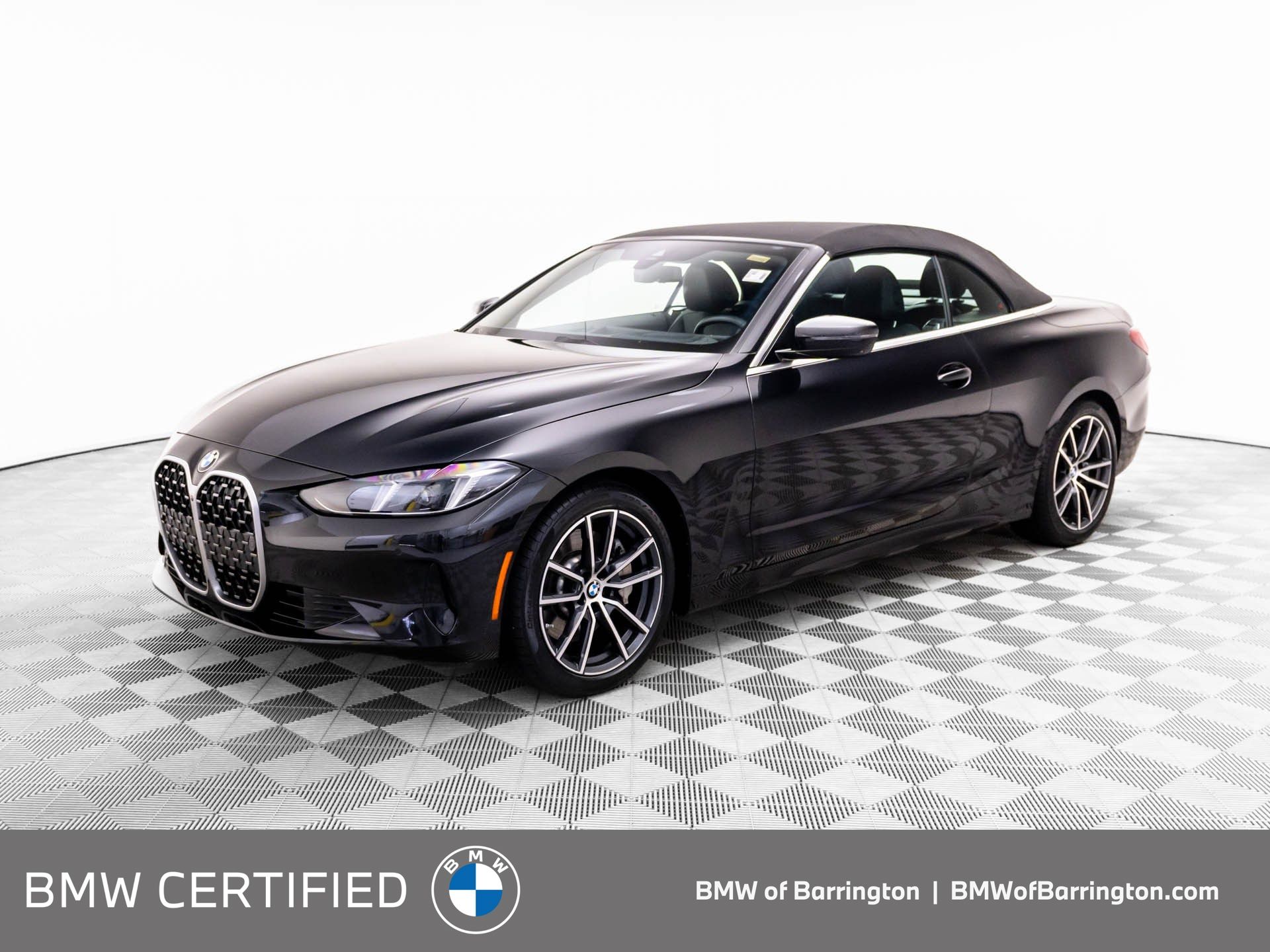 Black Sapphire Metallic 2025 BMW 4 Series 430i Convertible xDrive Convertible All-Wheel Drive 8-Speed Automatic