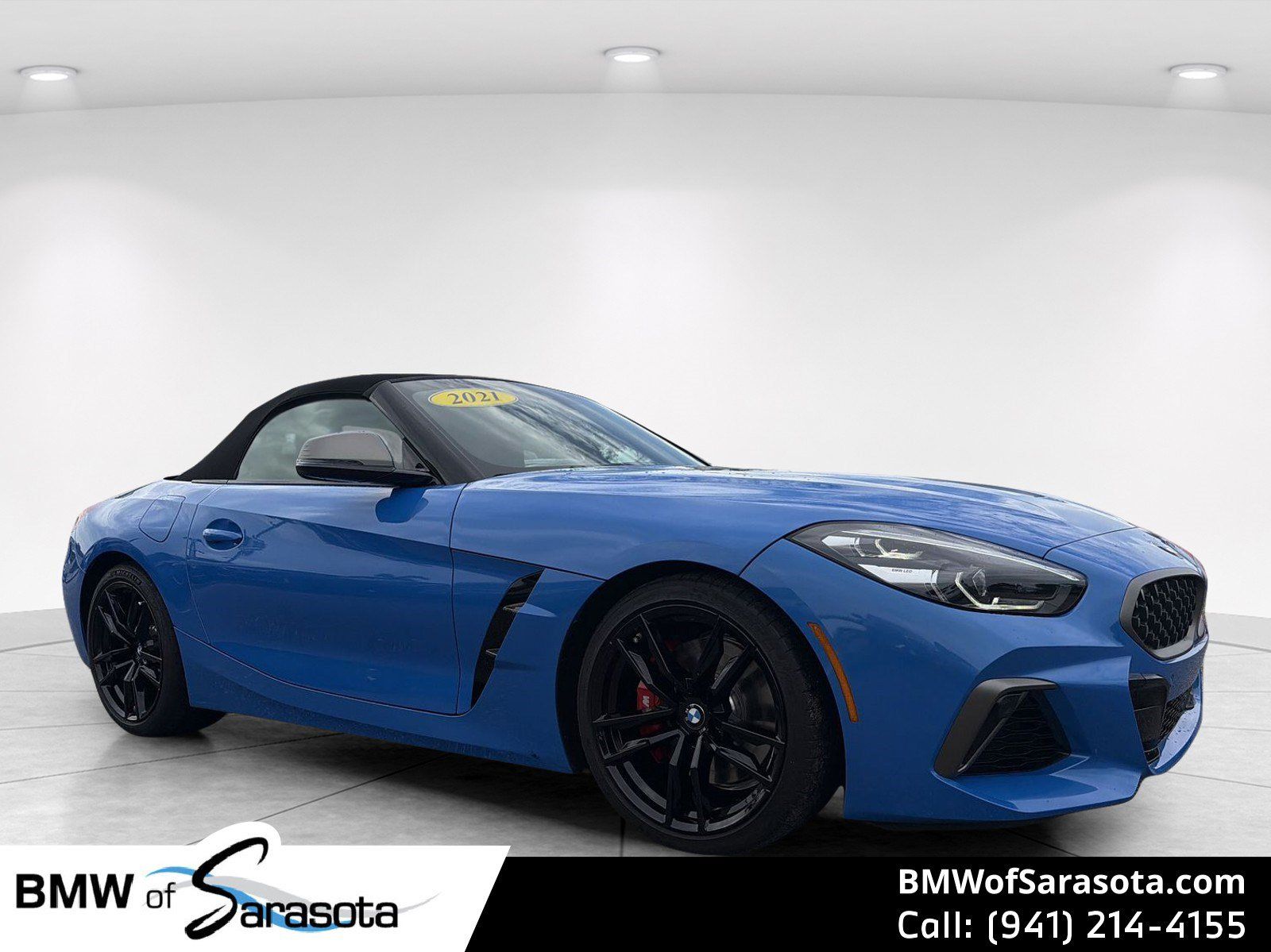 Blue Metallic 2021 BMW Z4 Convertible Rear-Wheel Drive 8-Speed Automatic
