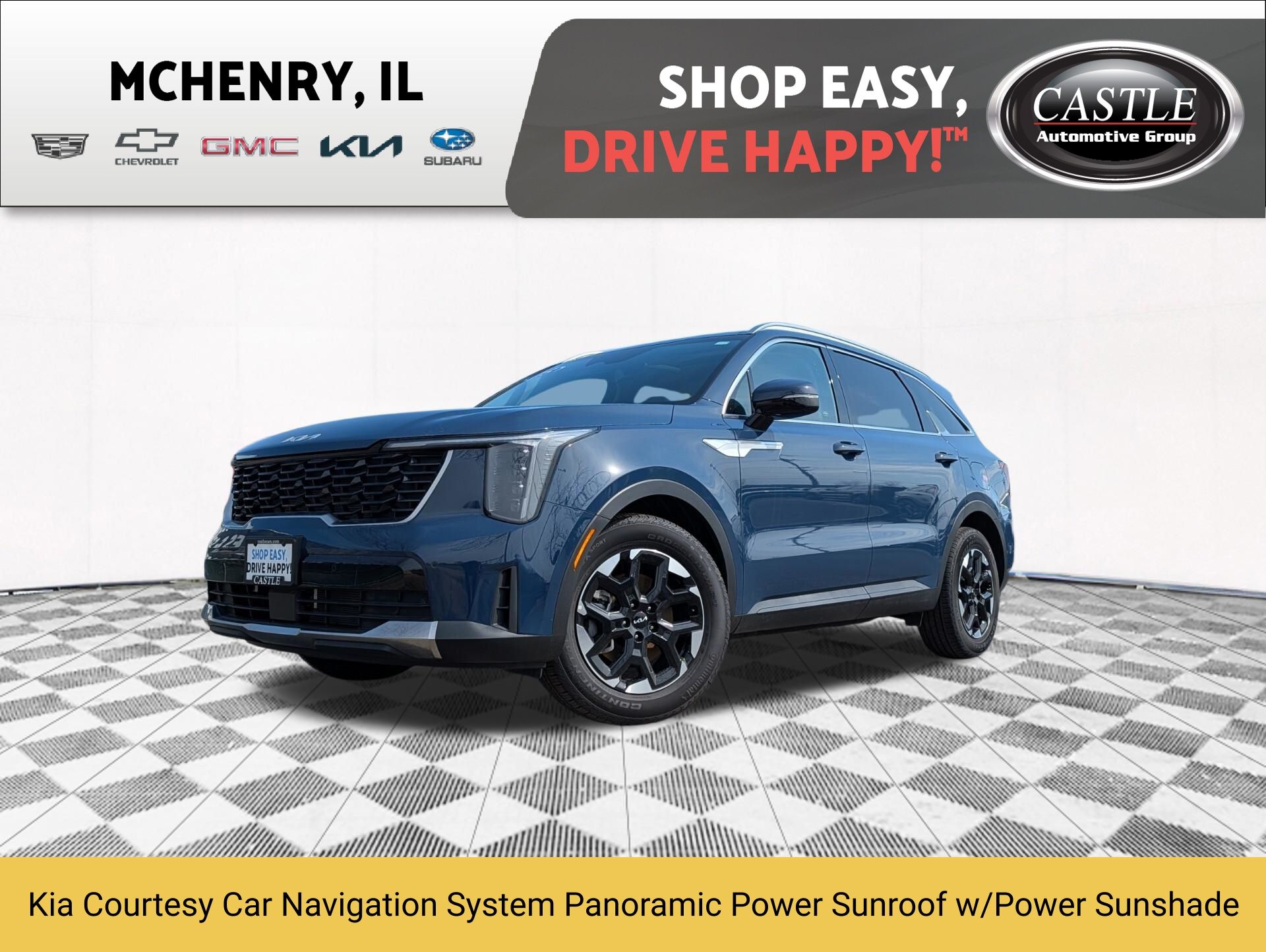 Midnight Lake Blue 2025 Kia Sorento S FWD SUV / Crossover Front-Wheel Drive 8-Speed Automatic