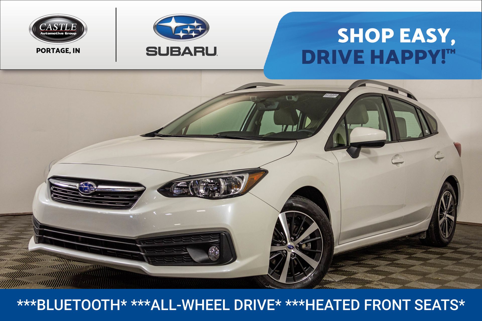 Crystal White Pearl 2023 Subaru Impreza Premium Wagon AWD Wagon All-Wheel Drive Continuously Variable Transmission
