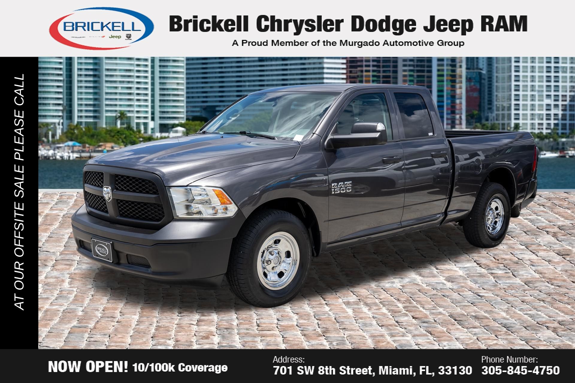 Gray (Granite Crystal Metallic Clearcoat) 2017 RAM 1500 Pickup Truck 4X2 8-Speed Automatic