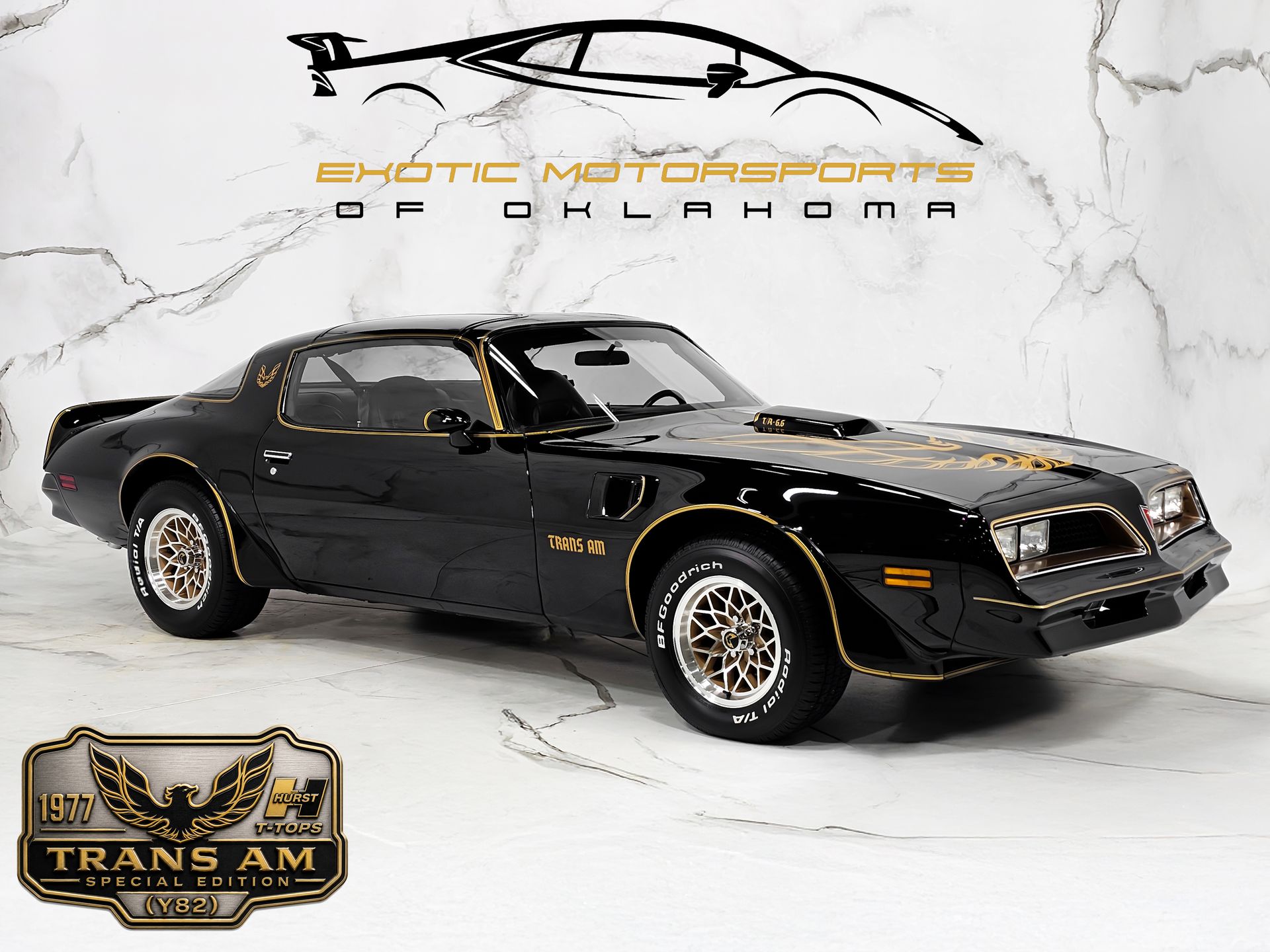 Black 1977 Pontiac Firebird Coupe  4-Speed Manual