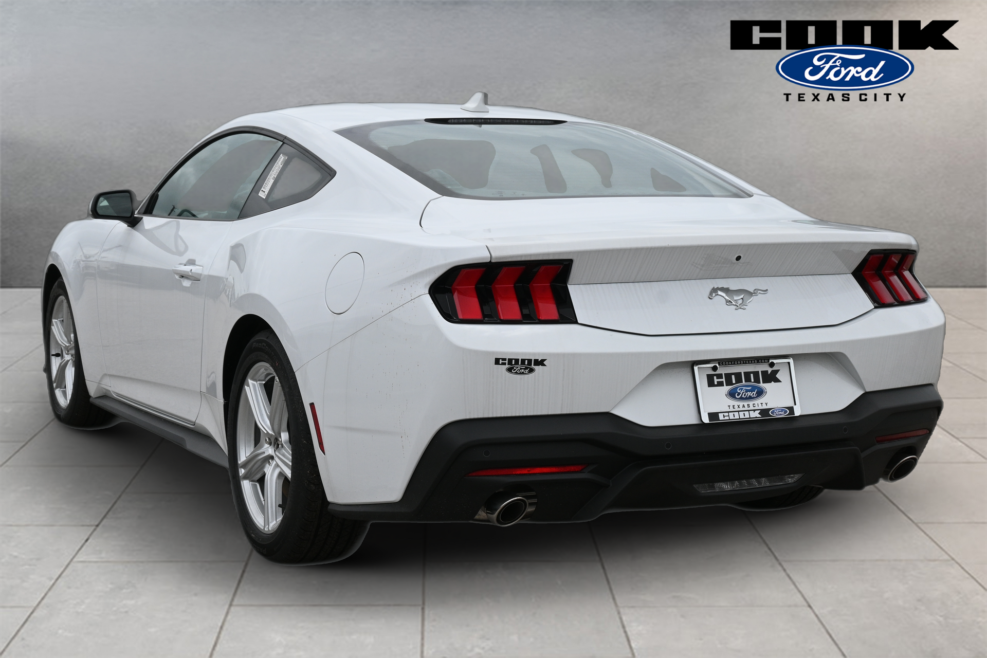 2026 Ford Mustang EcoBoost White at Cook Ford