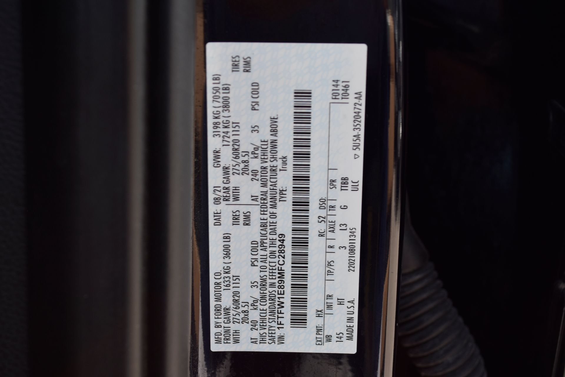 2021 Ford F-150 Lariat Blue at Don McGill Toyota