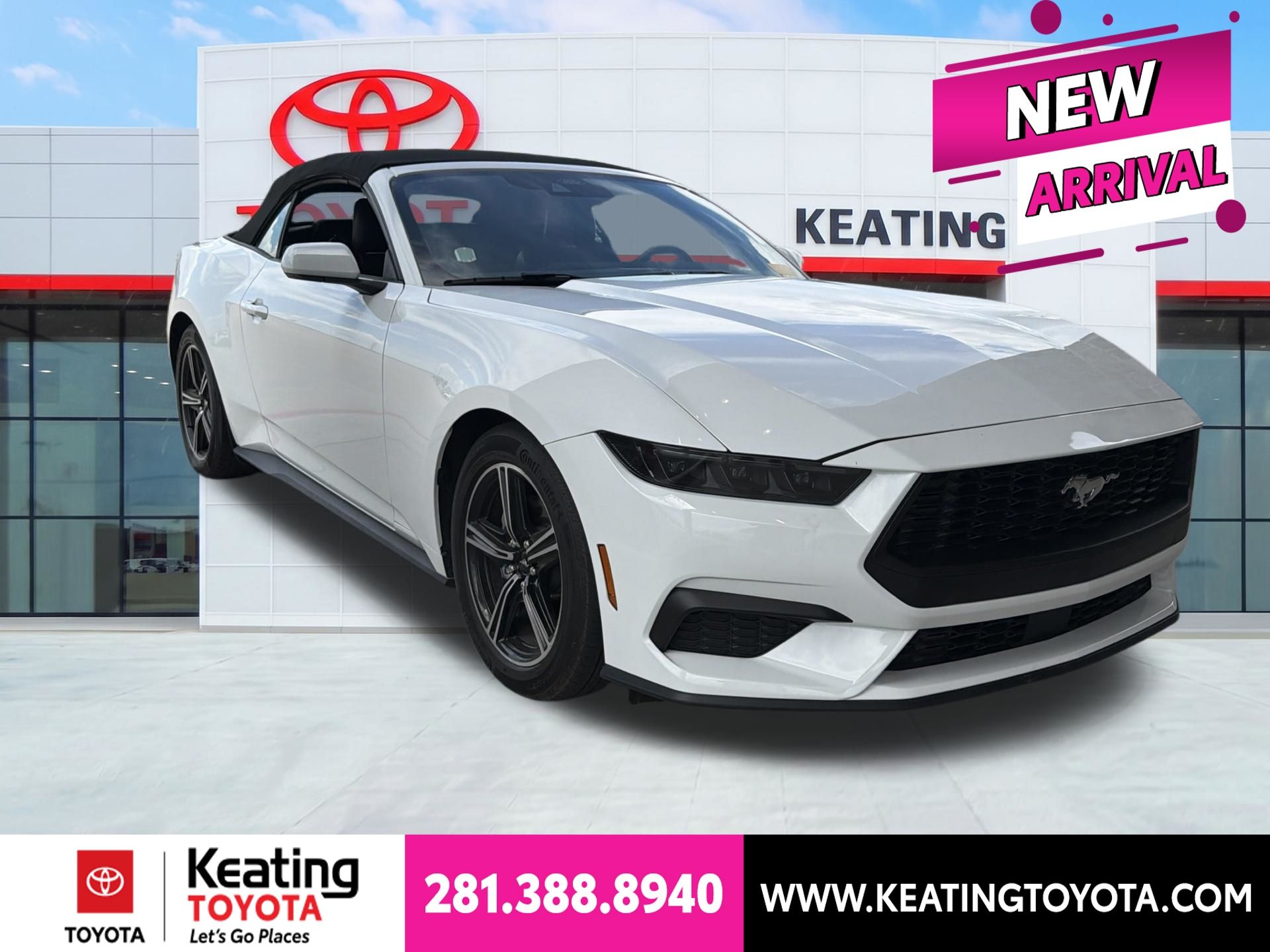 Oxford White 2025 Ford Mustang Convertible Rear-Wheel Drive Automatic