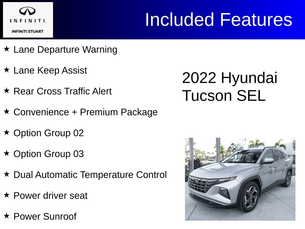 used 2022 Hyundai Tucson car, priced at $19,800