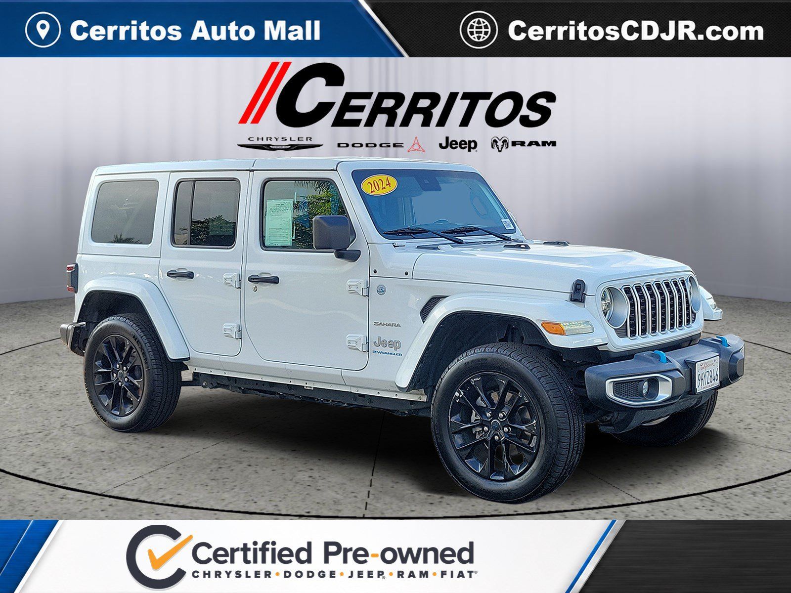 Bright White Clearcoat 2024 Jeep Wrangler 4xe SUV / Crossover Four-Wheel Drive 8-Speed Automatic