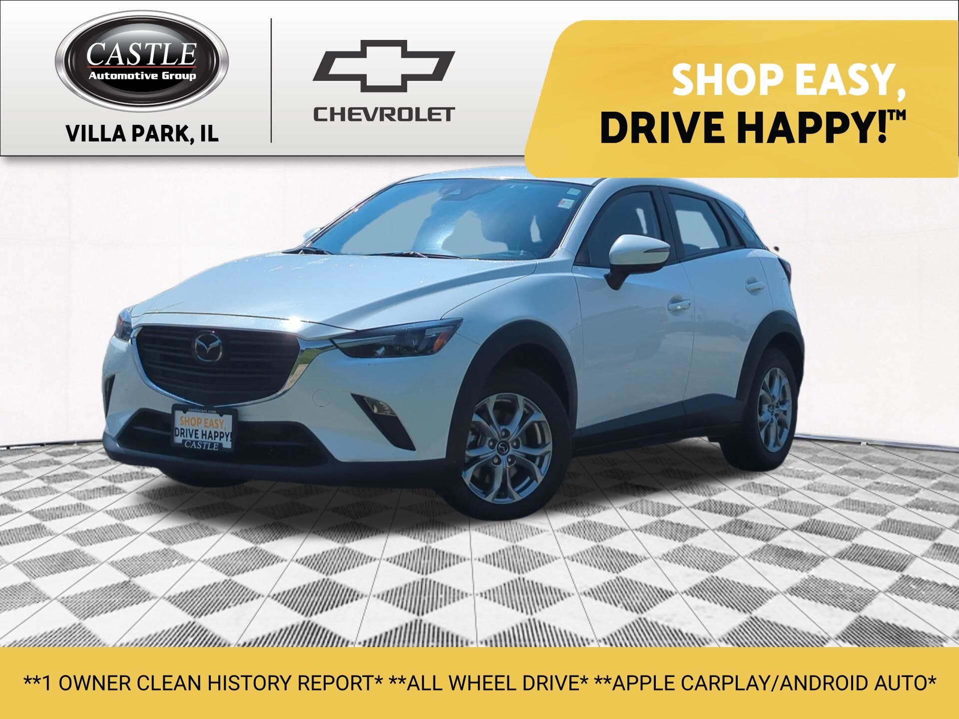 Snowflake White Pearl Mica 2021 Mazda CX-3 SUV / Crossover All-Wheel Drive 6-Speed Automatic