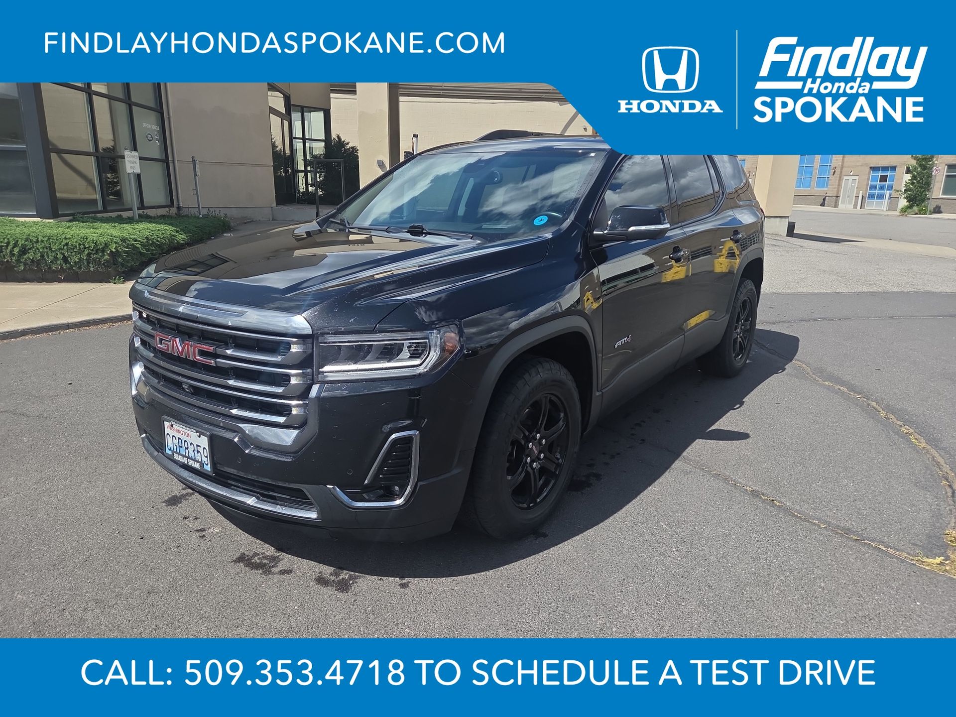 Black 2021 GMC Acadia SUV / Crossover Four-Wheel Drive 9-Speed Automatic