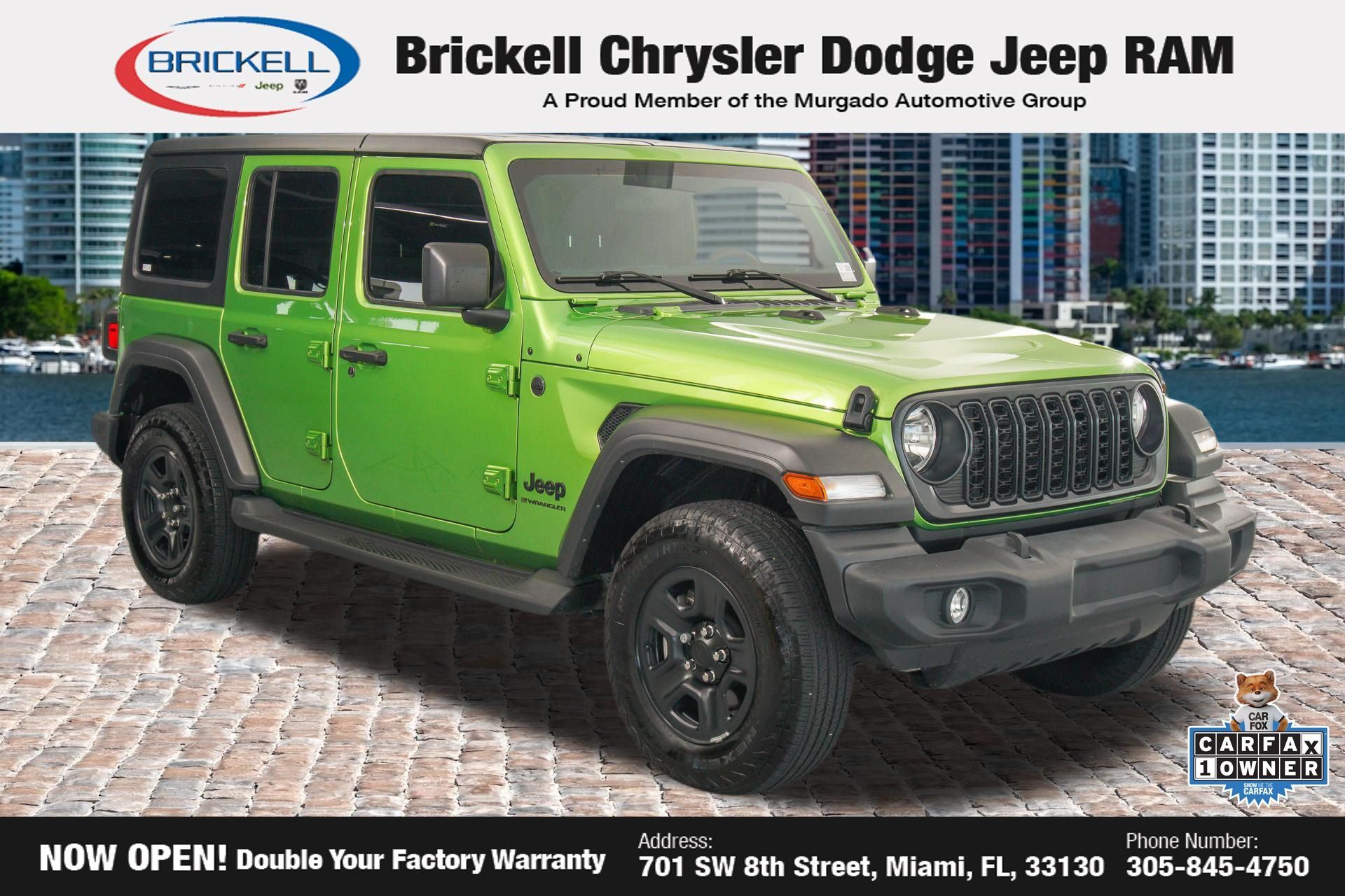 Mojito Clearcoat 2025 Jeep Wrangler SUV / Crossover Four-Wheel Drive 8-Speed Automatic