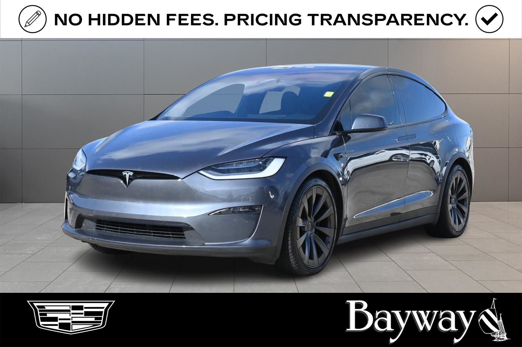 2023 Tesla Model X Standard Range Gray at DeMontrond Automotive Group
