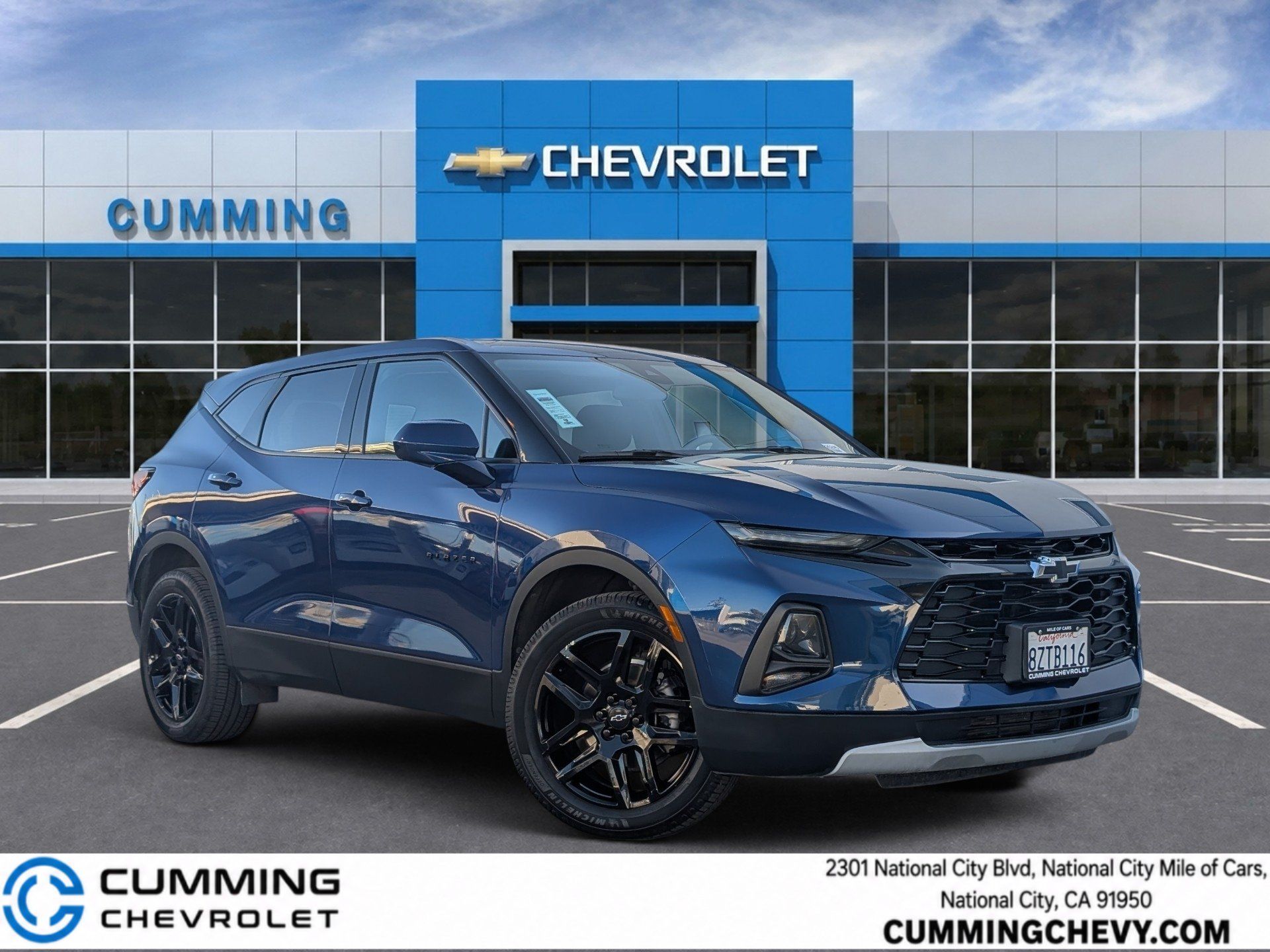 Blue Glow Metallic 2022 Chevrolet Blazer SUV / Crossover Front-Wheel Drive 9-Speed Automatic Overdrive