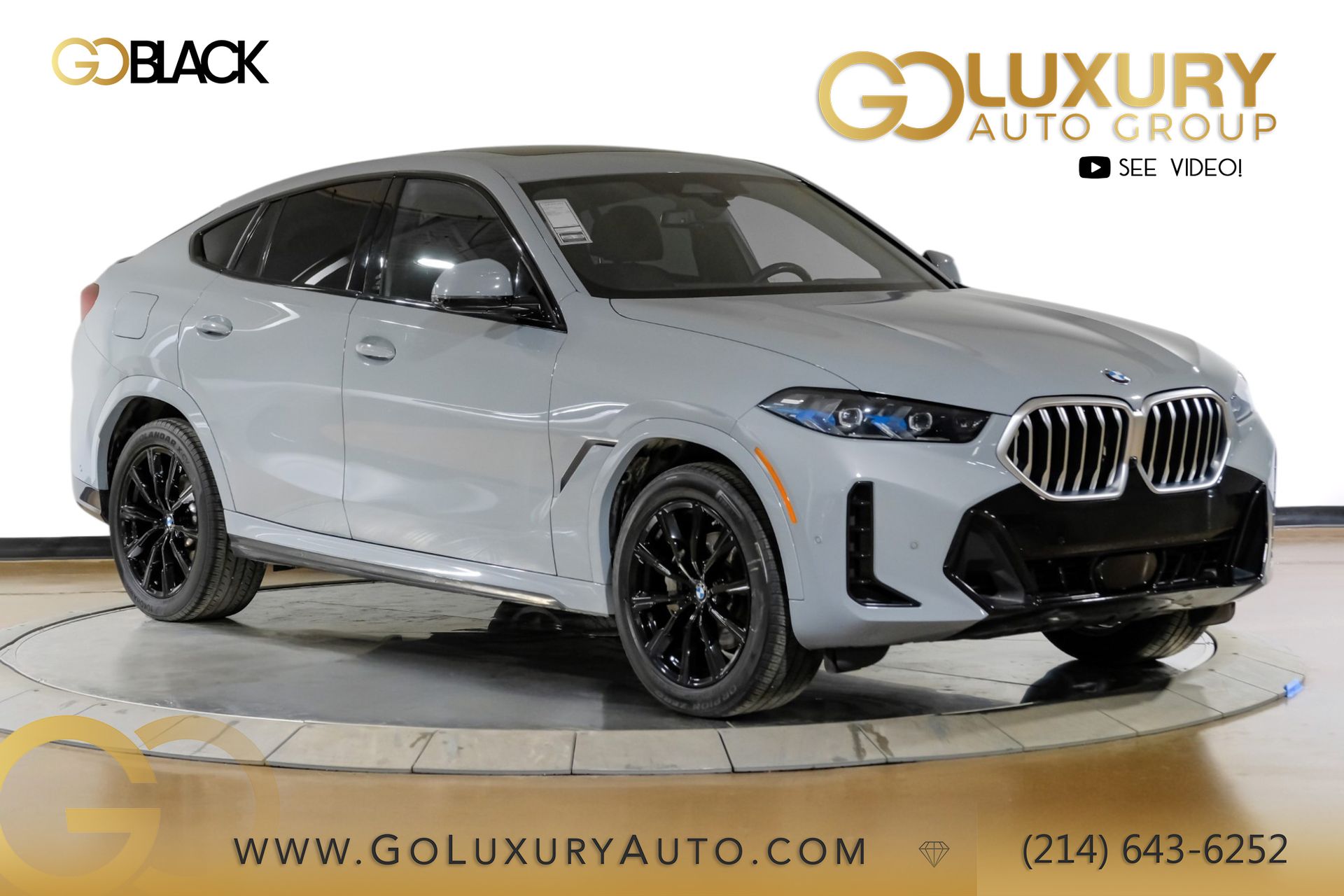 Gray Metallic 2025 BMW X6 xDrive40i AWD SUV / Crossover All-Wheel Drive 8-Speed Automatic