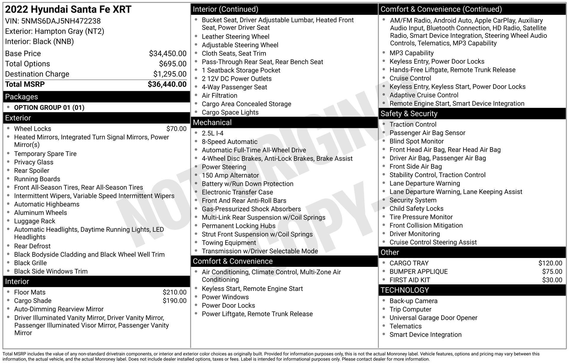 2022 HYUNDAI SANTA FE - Image 3