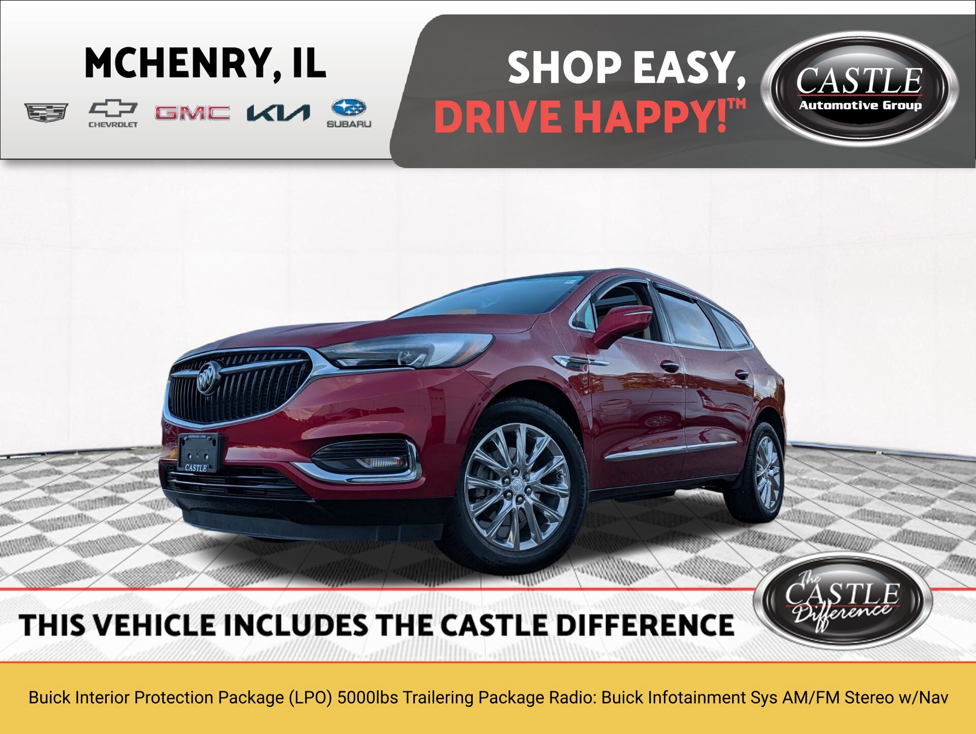 Red Quartz Tintcoat 2018 Buick Enclave SUV / Crossover Four-Wheel Drive 9-Speed Automatic