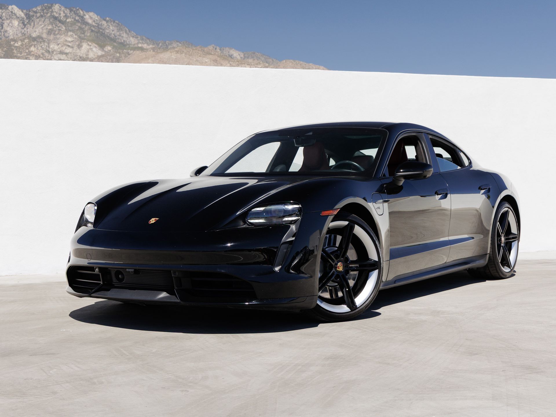 Black 2021 Porsche Taycan Sedan All-Wheel Drive 2-Speed Automatic