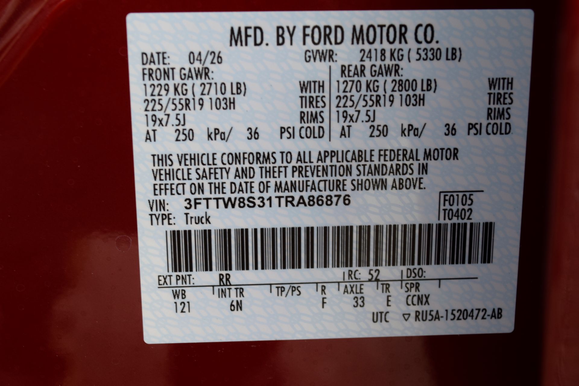 2026 Ford Maverick Lariat Red at Cook Ford