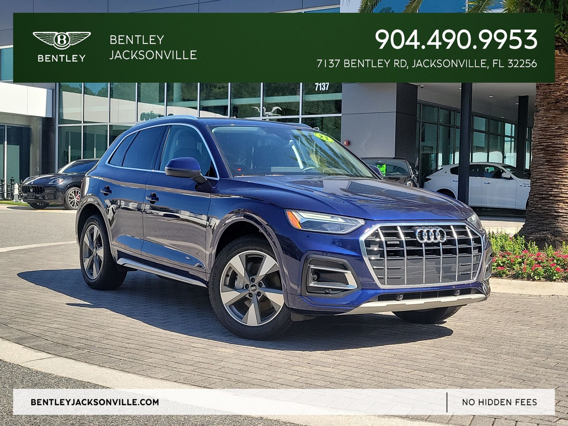 Blue Metallic 2023 Audi Q5 SUV / Crossover All-Wheel Drive 7-Speed Automatic