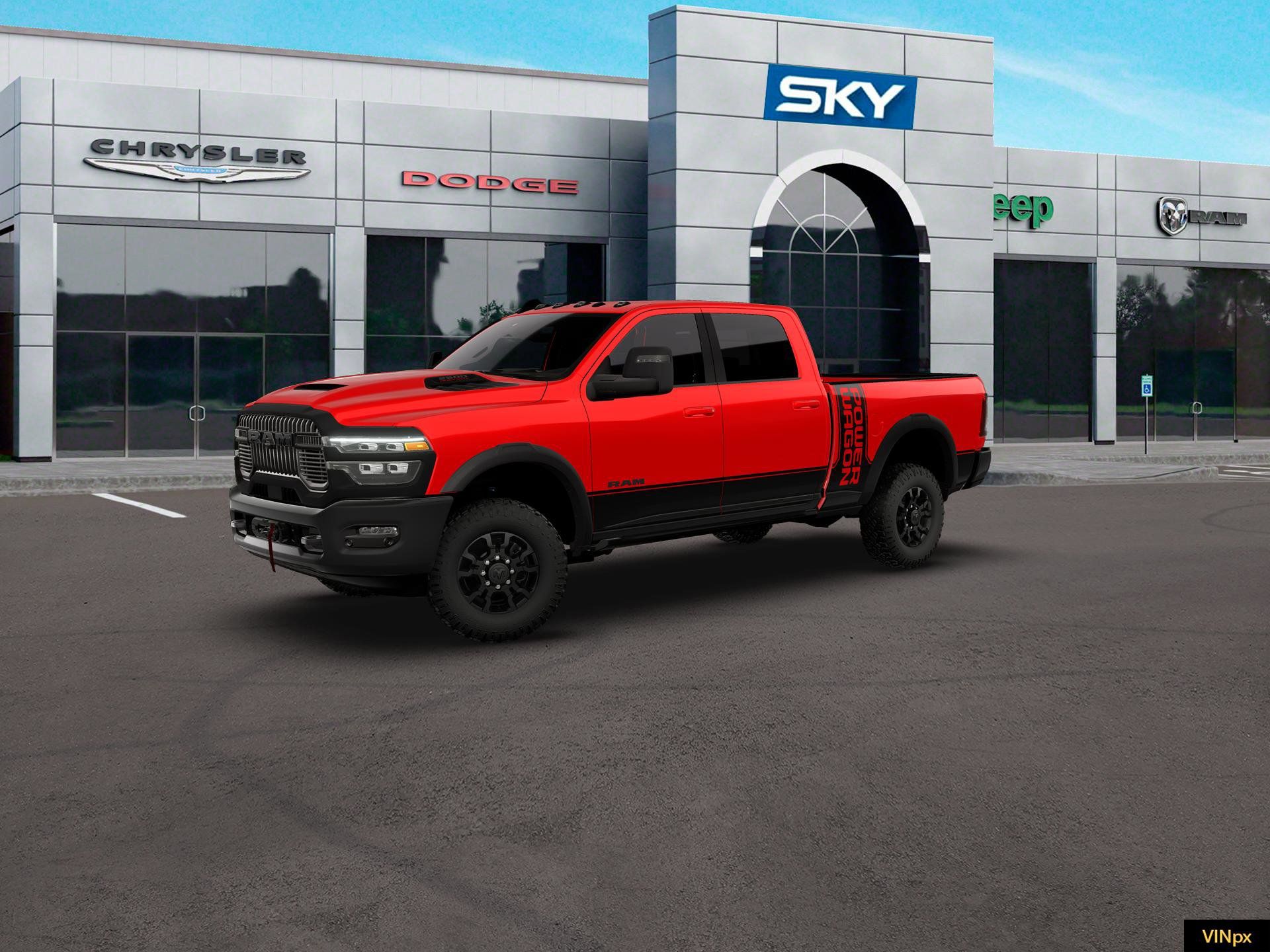 Flame Red Clearcoat 2026 RAM 2500 Pickup Truck Four-Wheel Drive 8-Speed Automatic
