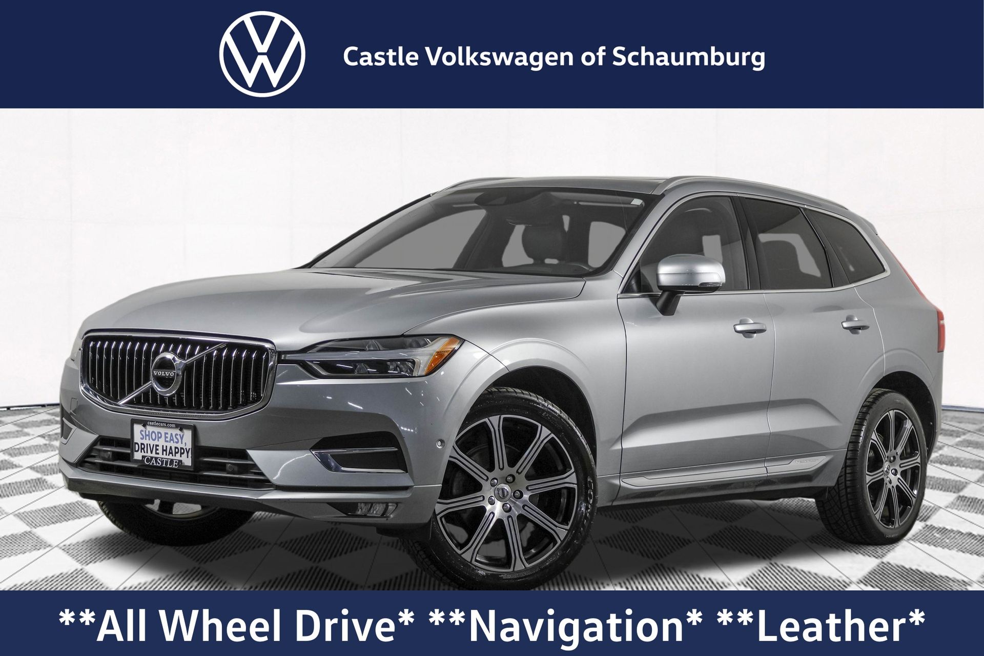Electric Silver Metallic 2018 Volvo XC60 SUV / Crossover All-Wheel Drive Automatic