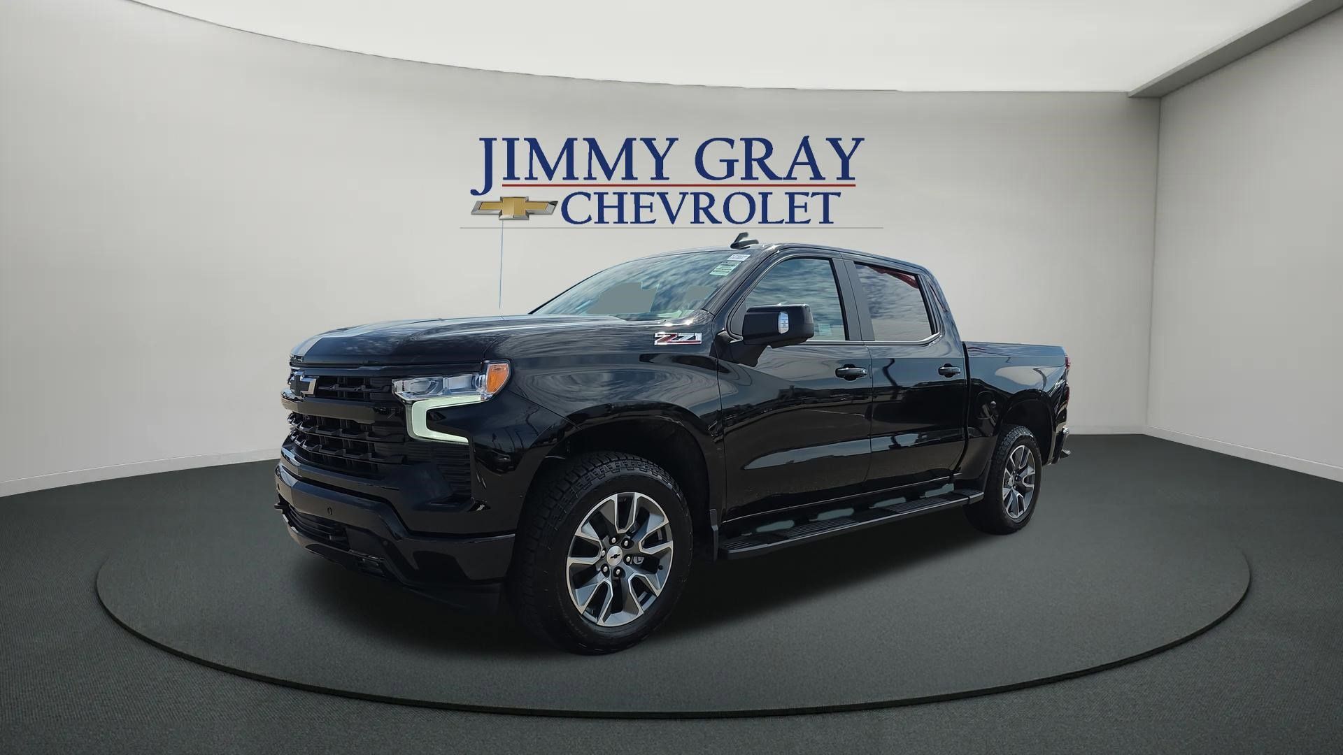 Black 2026 Chevrolet Silverado 1500 RST Crew Cab 4WD Pickup Truck Four-Wheel Drive Automatic