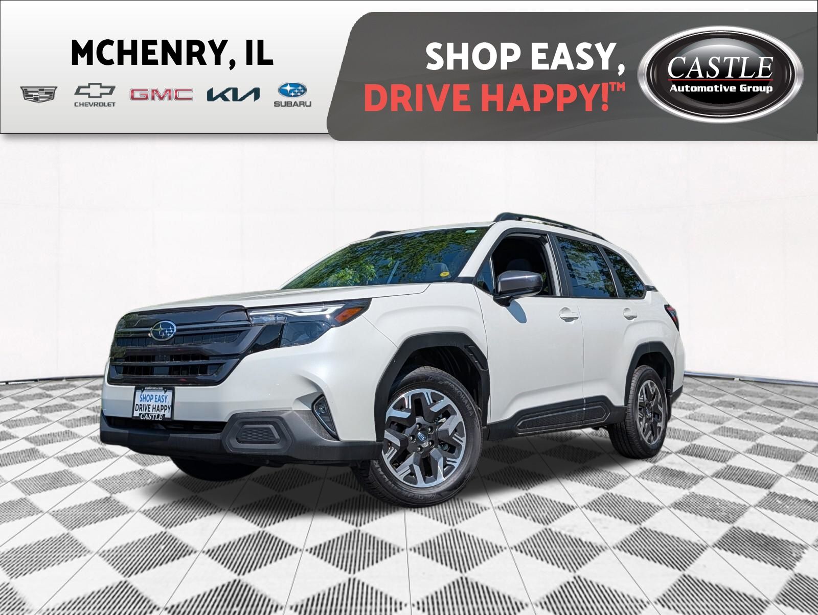 Crystal White Pearl 2026 Subaru Forester Crossover AWD SUV / Crossover All-Wheel Drive Continuously Variable Transmission