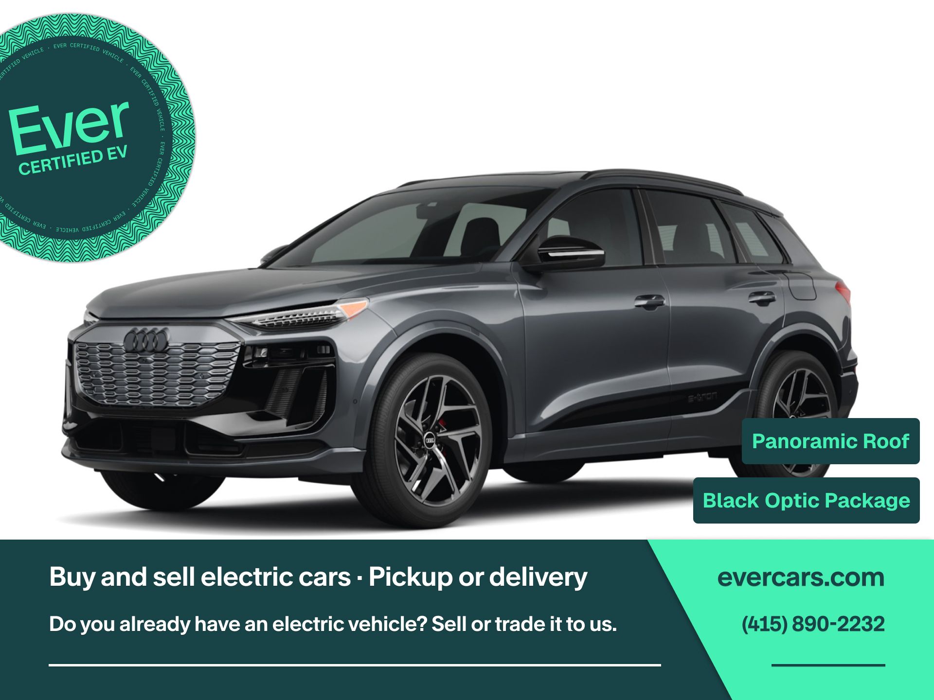 Gray 2025 Audi SQ6 e-tron SUV / Crossover All-Wheel Drive Automatic
