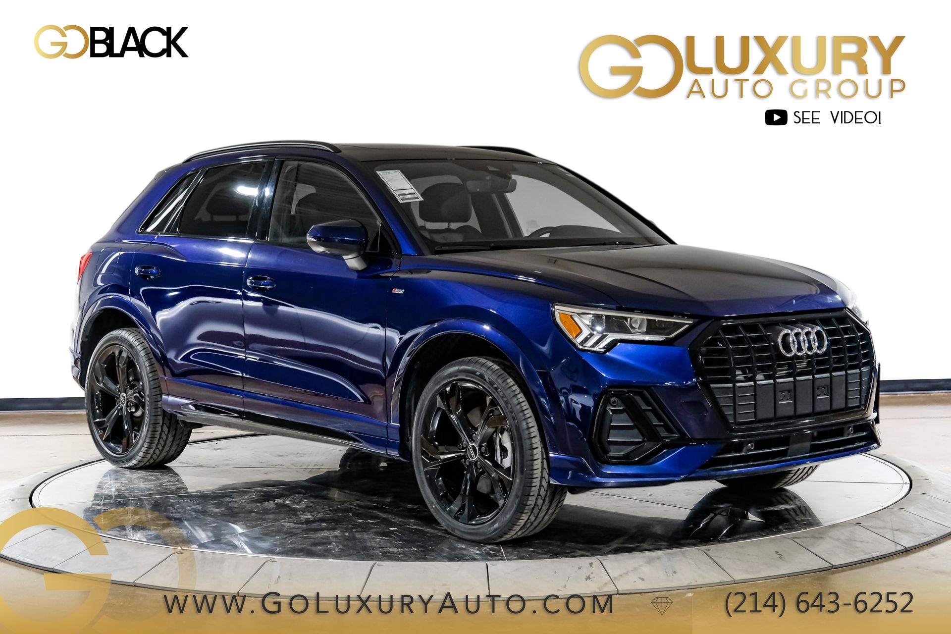Blue Metallic 2024 Audi Q3 SUV / Crossover All-Wheel Drive 8-Speed Automatic