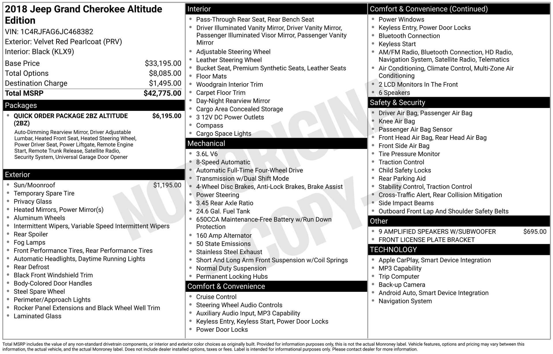 2018 Jeep Grand Cherokee Altitude
