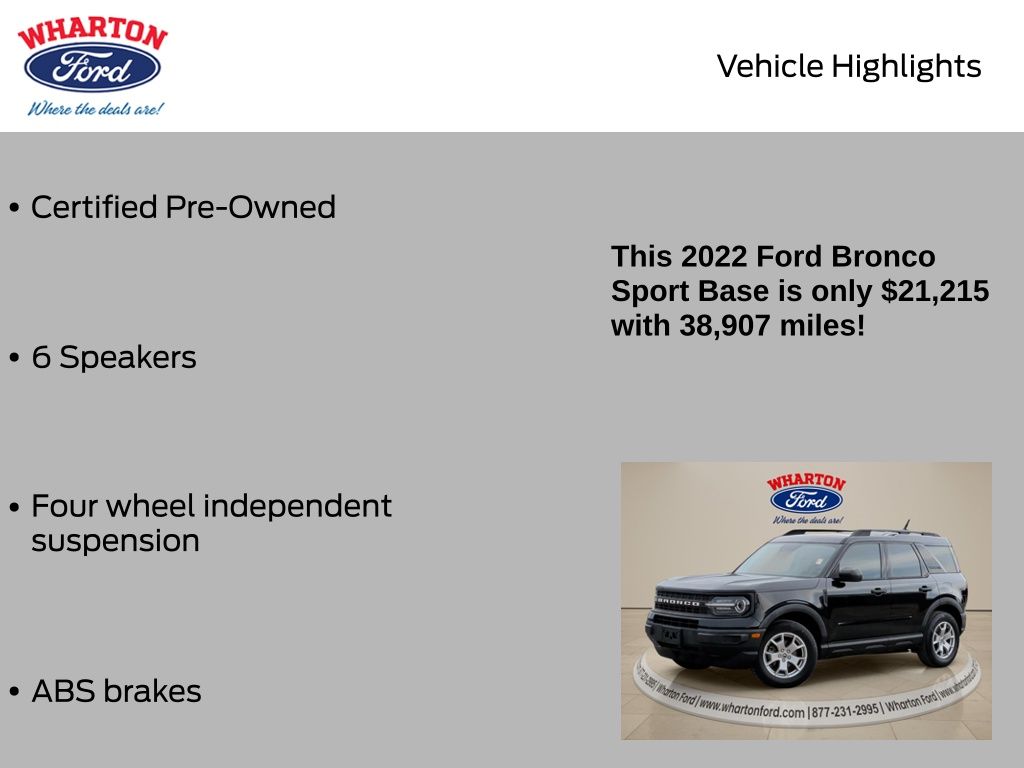 2022 Ford Bronco Sport Base - 4