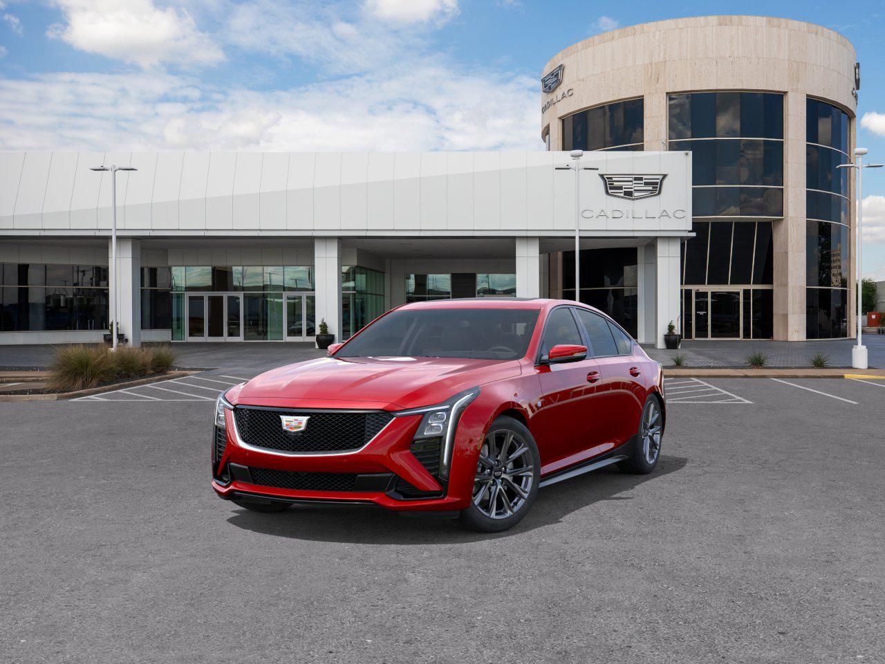 2025 Cadillac CT5 Sport Red at AutoSavvy Houston Northwest