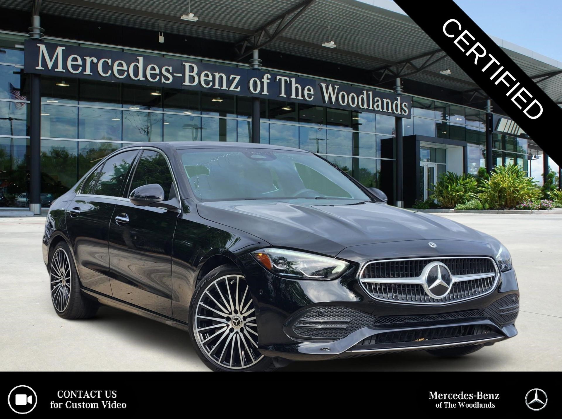 Black 2026 Mercedes-Benz C-Class C 300 RWD Sedan Rear-Wheel Drive 9-Speed Automatic