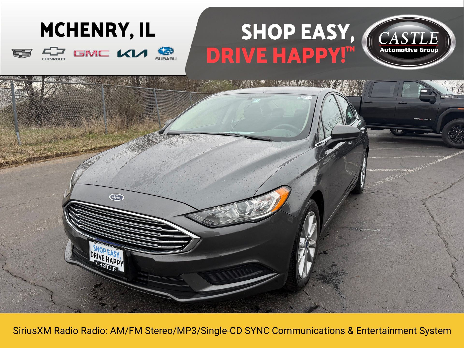 Gray (Magnetic) 2017 Ford Fusion SE Sedan Front-Wheel Drive 6-Speed Automatic