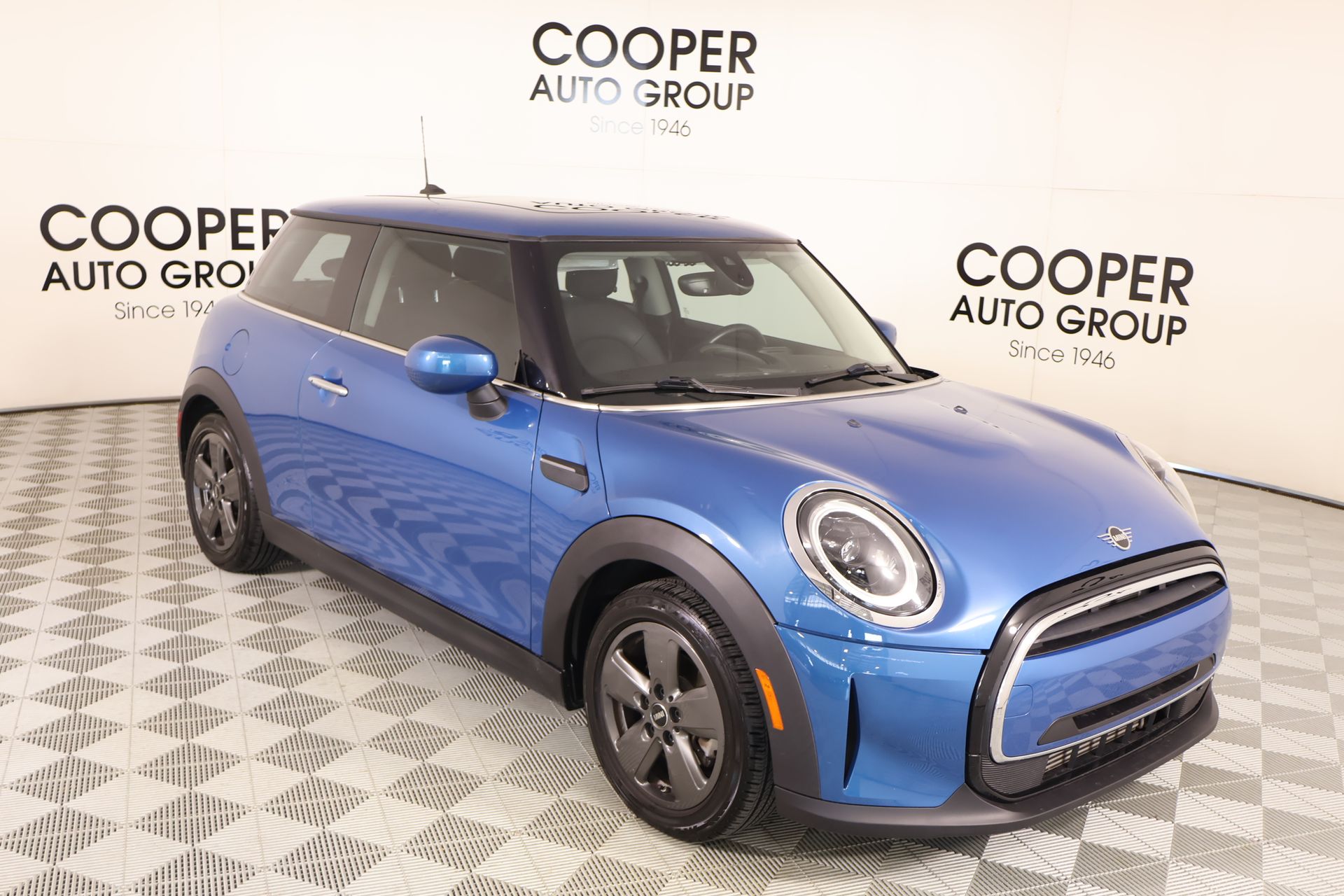 Island Blue Metallic 2023 MINI Cooper Hatchback  7-Speed Automatic