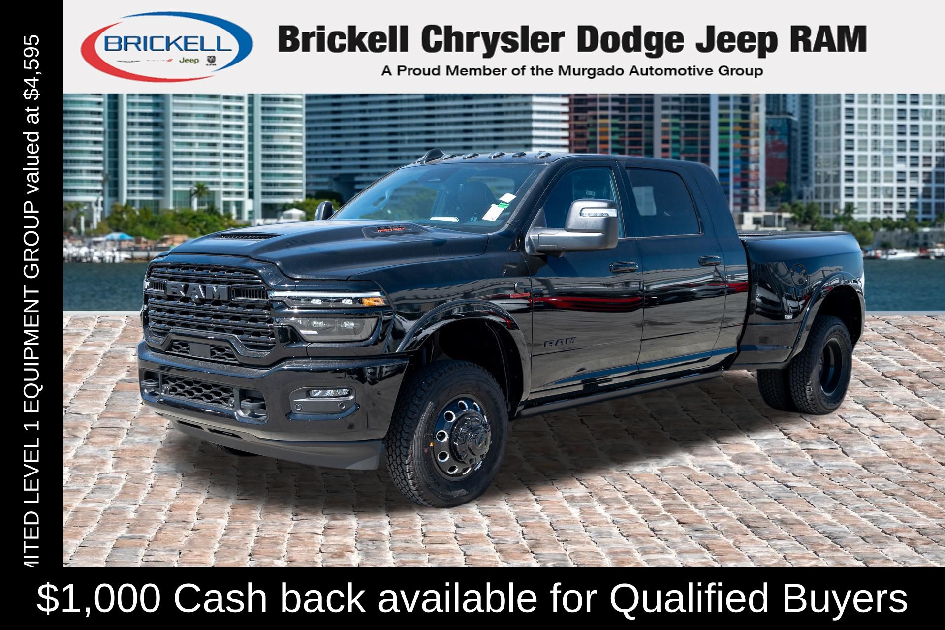 2026 RAM 3500 Limited Mega Cab DRW 4WD Negro (Diamond Black Crystal Pearlcoat) Camioneta Todo terreno 8 velocidades Automática