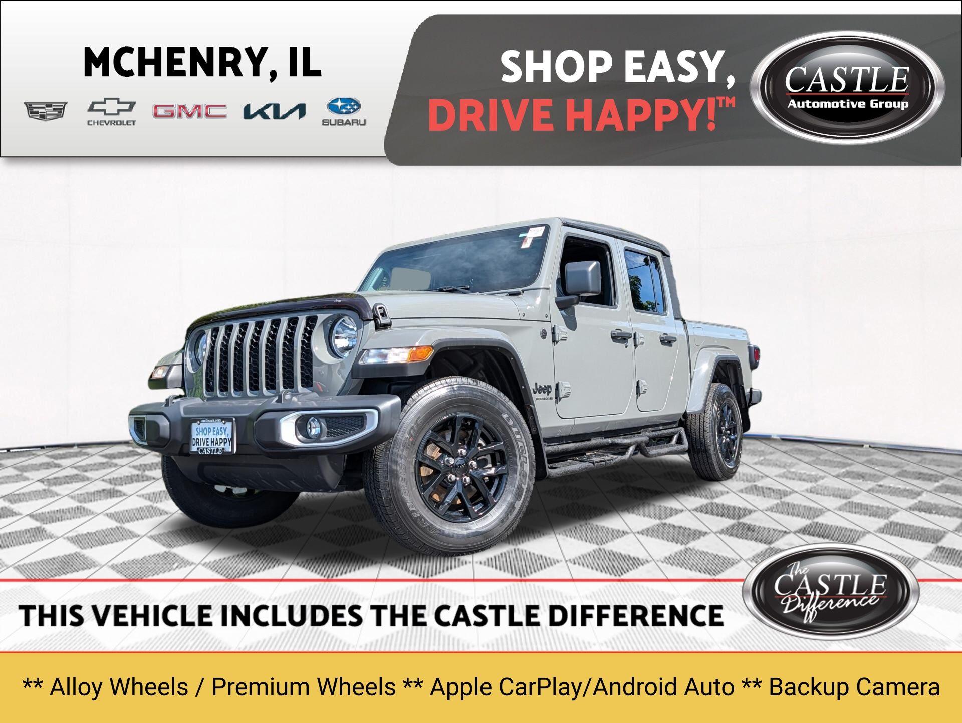 Sting-Gray Clearcoat 2023 Jeep Gladiator Pickup Truck Four-Wheel Drive 8-Speed Automatic
