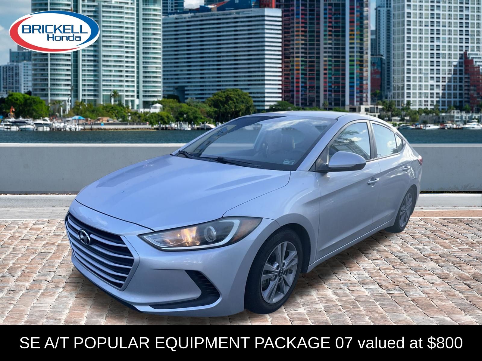 Molten Silver 2017 Hyundai Elantra SE FWD Sedan Front-Wheel Drive 6-Speed Automatic