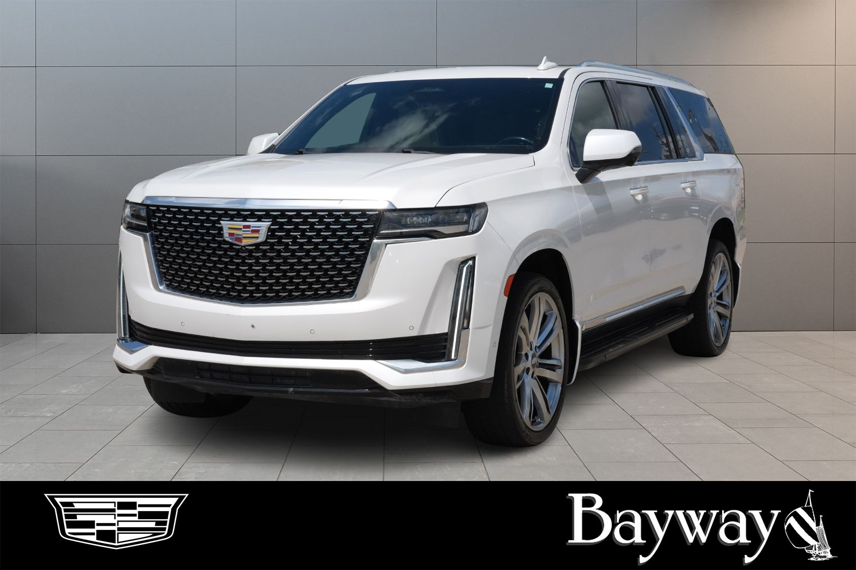 2021 Cadillac Escalade ESV Premium White at DeMontrond Automotive Group