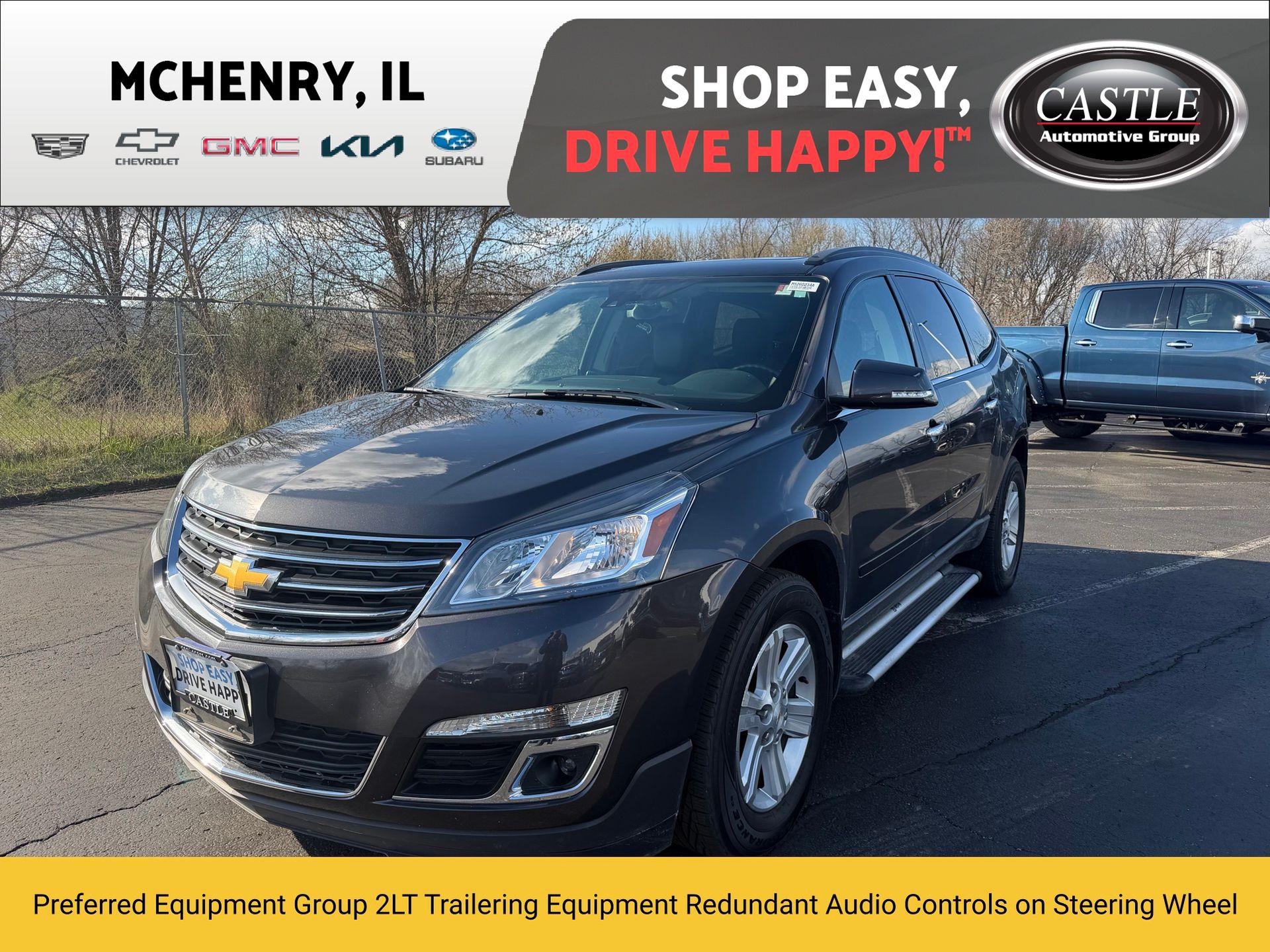 Gray (Tungsten Metallic) 2014 Chevrolet Traverse 2LT FWD SUV / Crossover Front-Wheel Drive 6-Speed Automatic