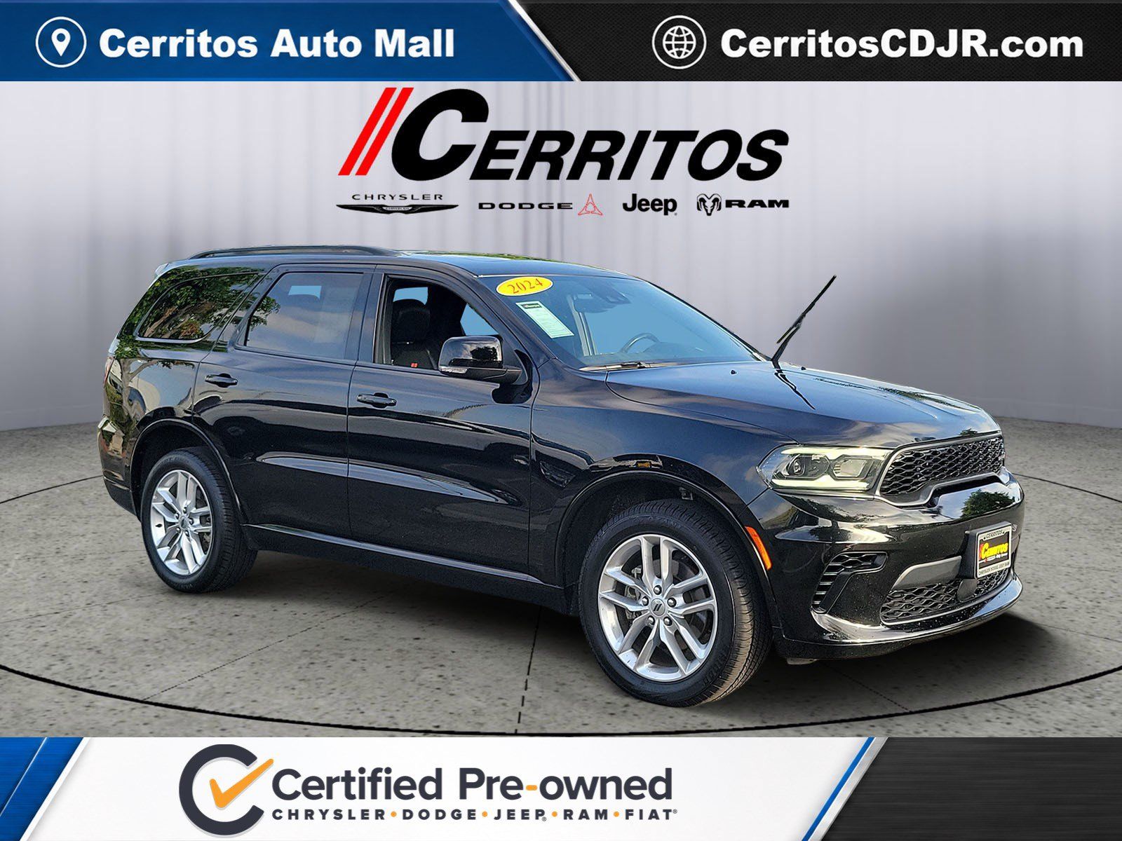 DB Black Crystal Clearcoat 2024 Dodge Durango SUV / Crossover All-Wheel Drive 8-Speed Automatic