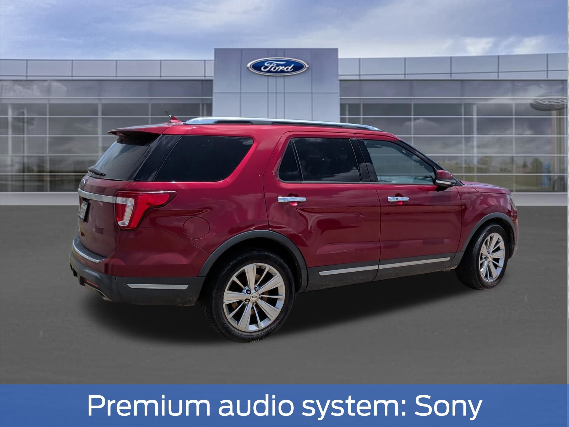 2019 Ford Explorer Limited Red at Legacy Ford