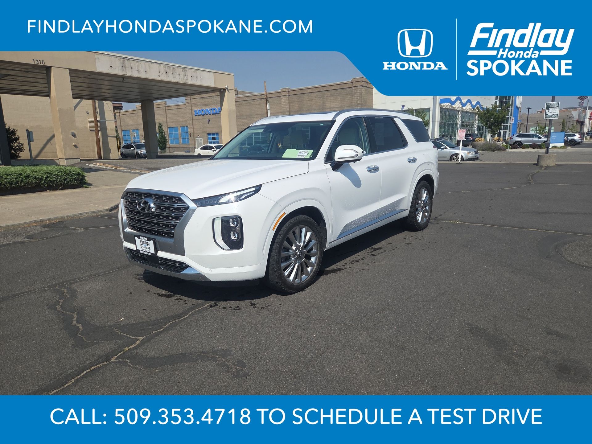 Hyper White 2020 Hyundai Palisade SUV / Crossover All-Wheel Drive 8-Speed Automatic