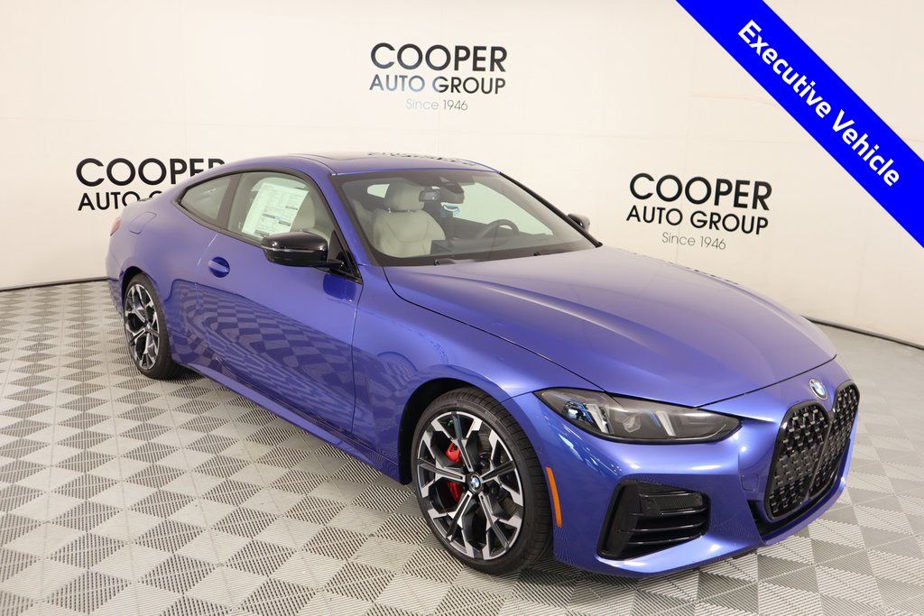Portimao Blue Metallic 2025 BMW 4 Series Coupe All-Wheel Drive 8-Speed Automatic