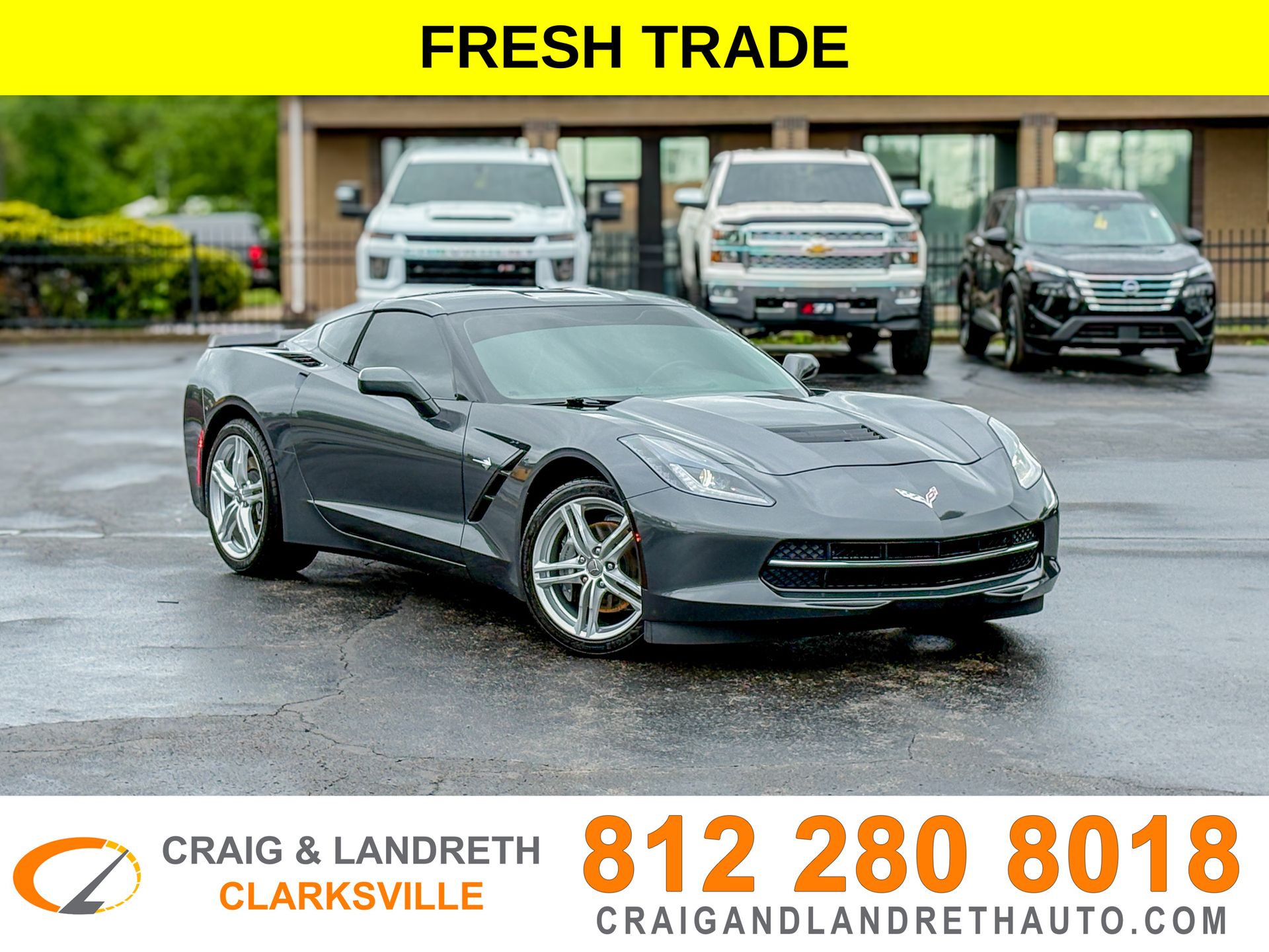 Watkins Glen Gray Metallic 2017 Chevrolet Corvette Coupe Rear-Wheel Drive 7-Speed Manual
