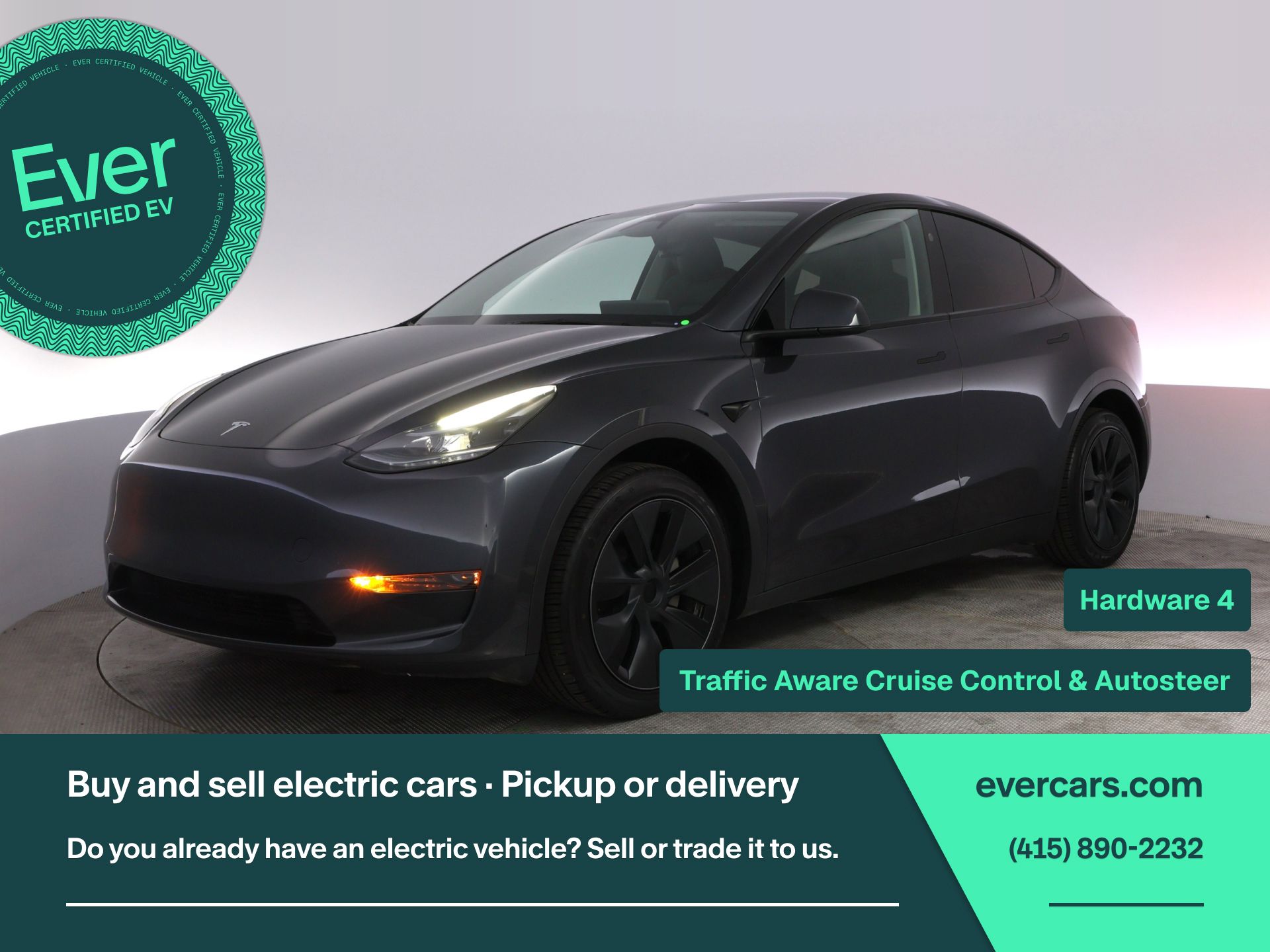 Gray 2024 Tesla Model Y SUV / Crossover Rear-Wheel Drive 1-Speed Automatic