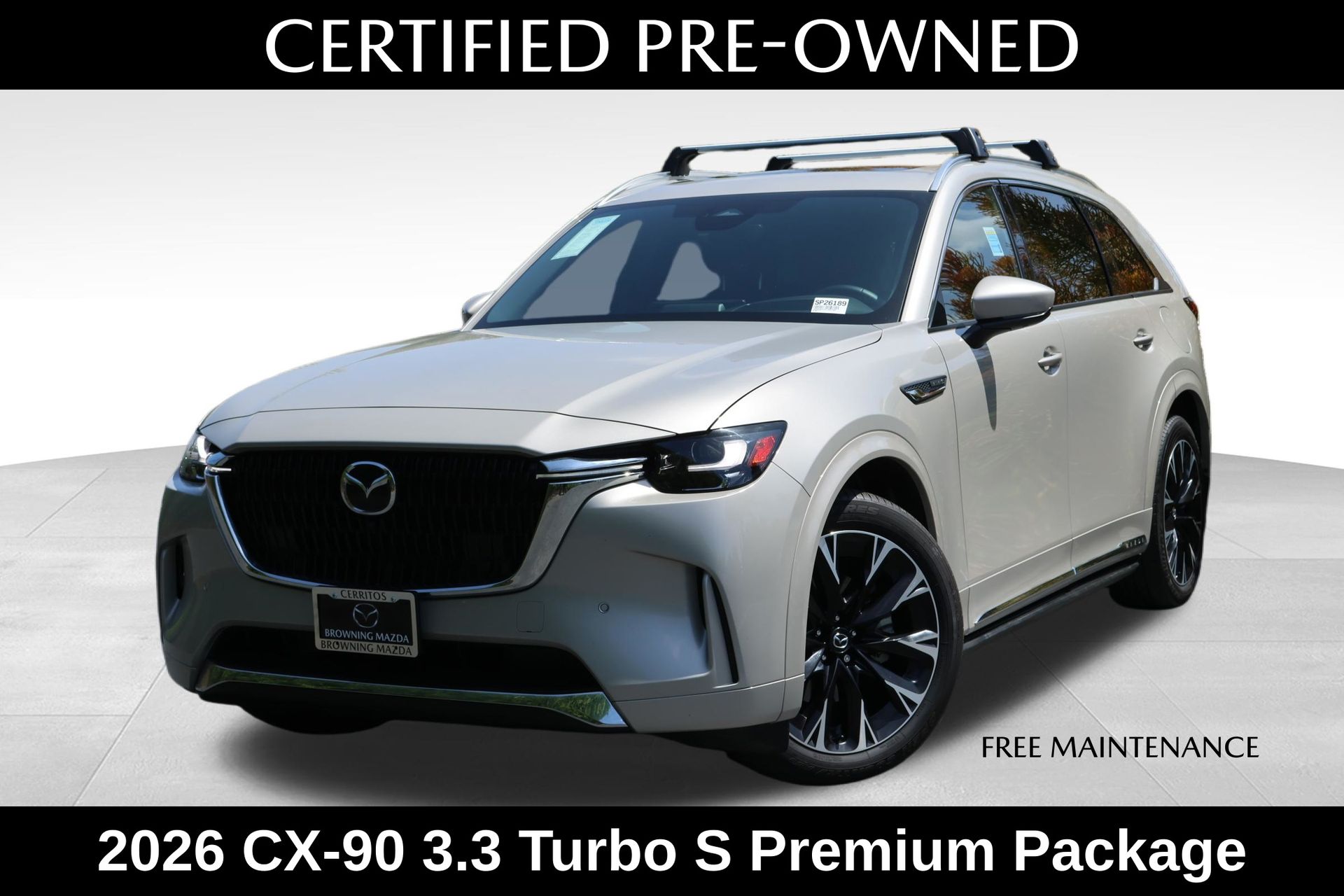 Gray (Platinum Quartz) 2026 Mazda CX-90 3.3 Turbo S Premium Plus AWD SUV / Crossover All-Wheel Drive 8-Speed Automatic