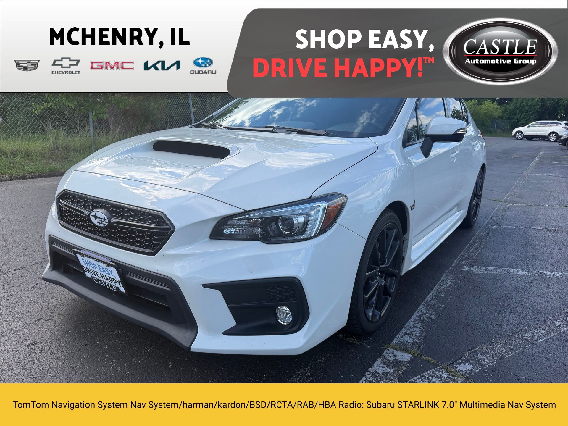Crystal White Pearl 2021 Subaru WRX Sedan All-Wheel Drive Continuously Variable Transmission