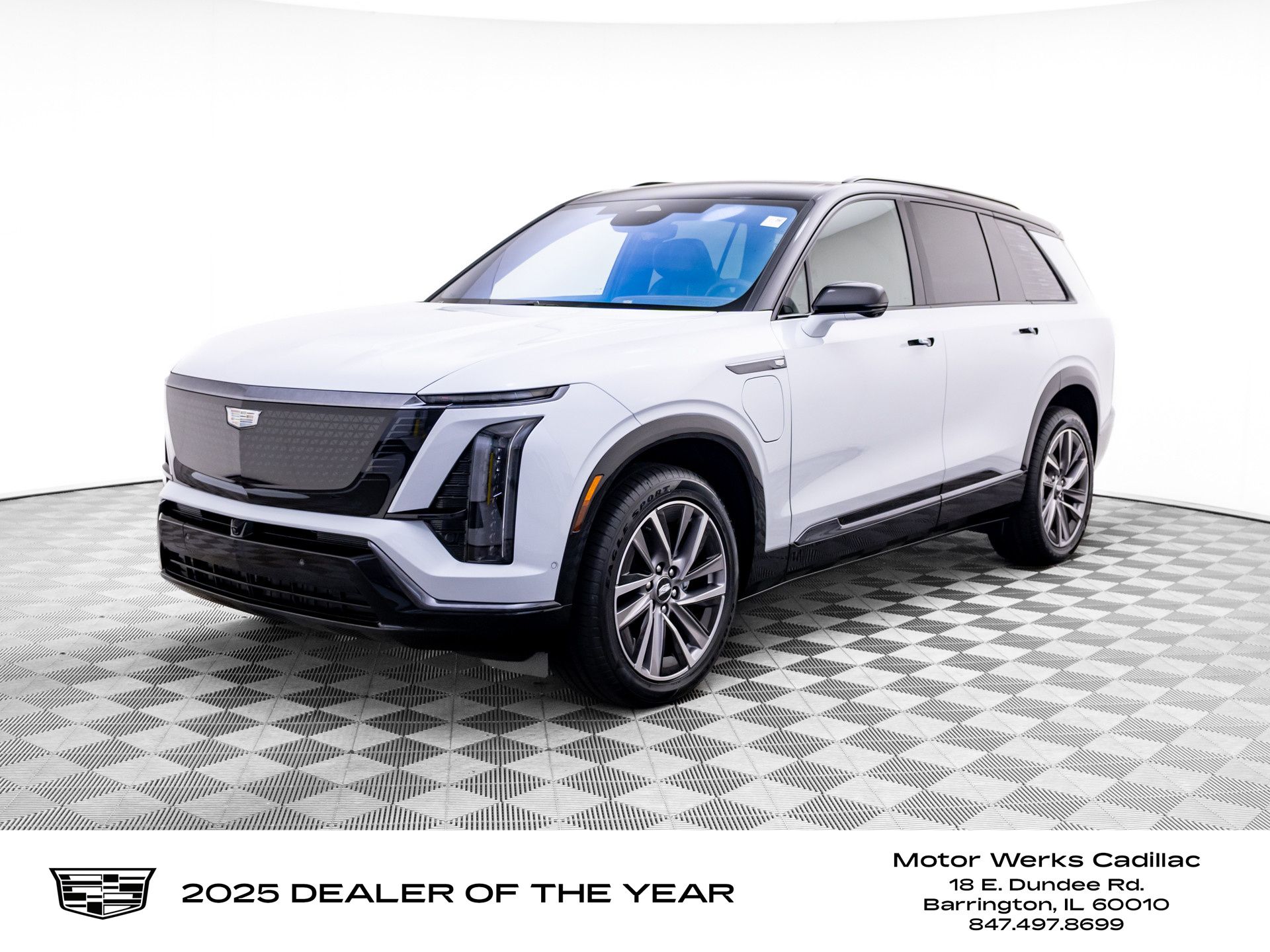 Vibrant White Tricoat 2026 Cadillac VISTIQ Sport AWD SUV / Crossover All-Wheel Drive 1-Speed Automatic
